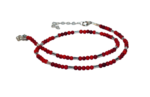 Bizuteria z kamieni naturalnych - bransoletka z koralem - nr kat. 82a