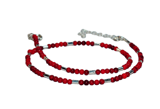 Bizuteria z kamieni naturalnych - bransoletka z koralem - nr kat. 82a