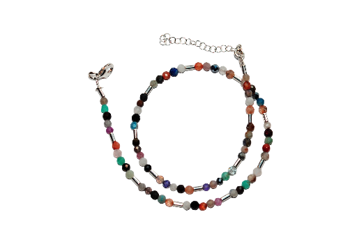 Bansoletka z miksem kamieni - nr kat. 90aa