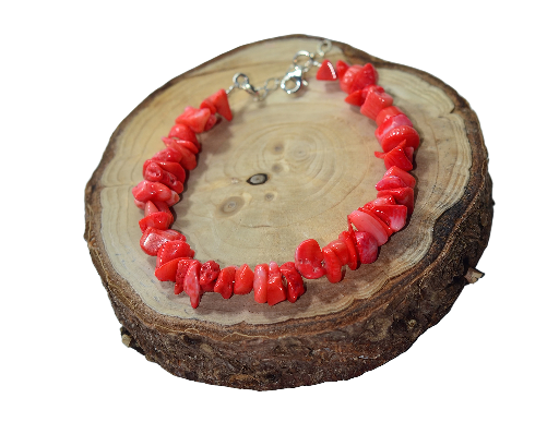 Biżuteria z kamieni naturalnych bransoletka z koralem - nr kat. 296a