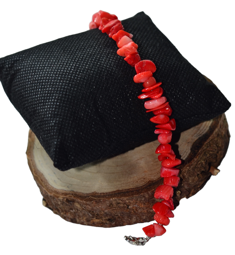 Biżuteria z kamieni naturalnych bransoletka z koralem - nr kat. 296a