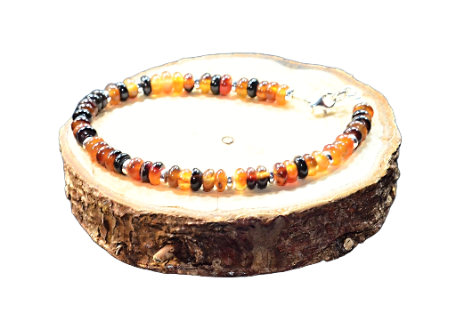 Biżuteria z kamieni naturalnych bransoletka z agatem - nr kat. 302a