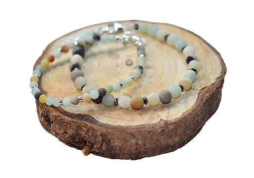 Naszyjnik i bransoletka amazonit nr kat. 345/345a