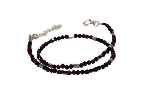 Bransoletka z granatem - nr kat. 89aa