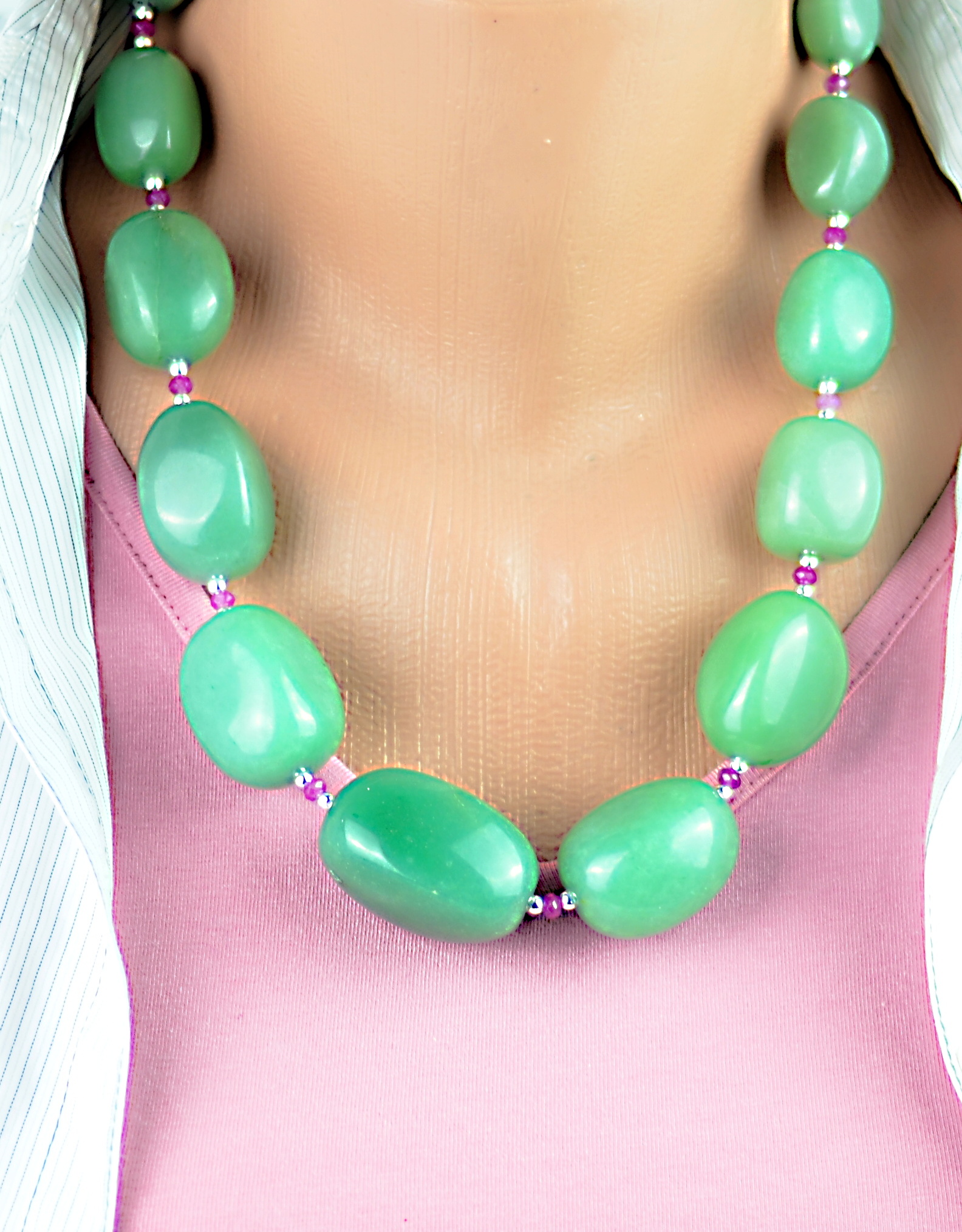 Naszyjnik z nefrytem - nr kat. 115