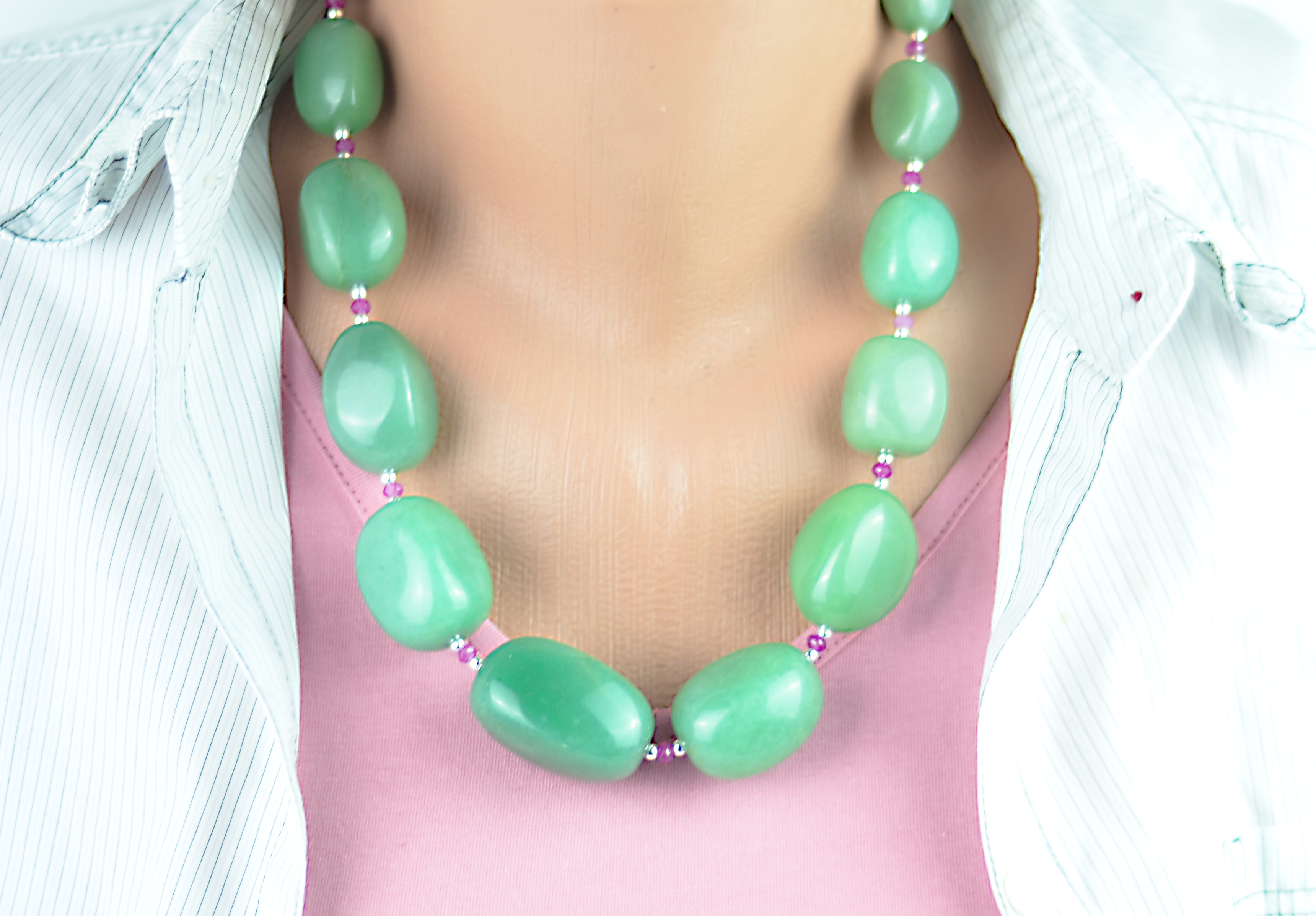 Naszyjnik z nefrytem - nr kat. 115