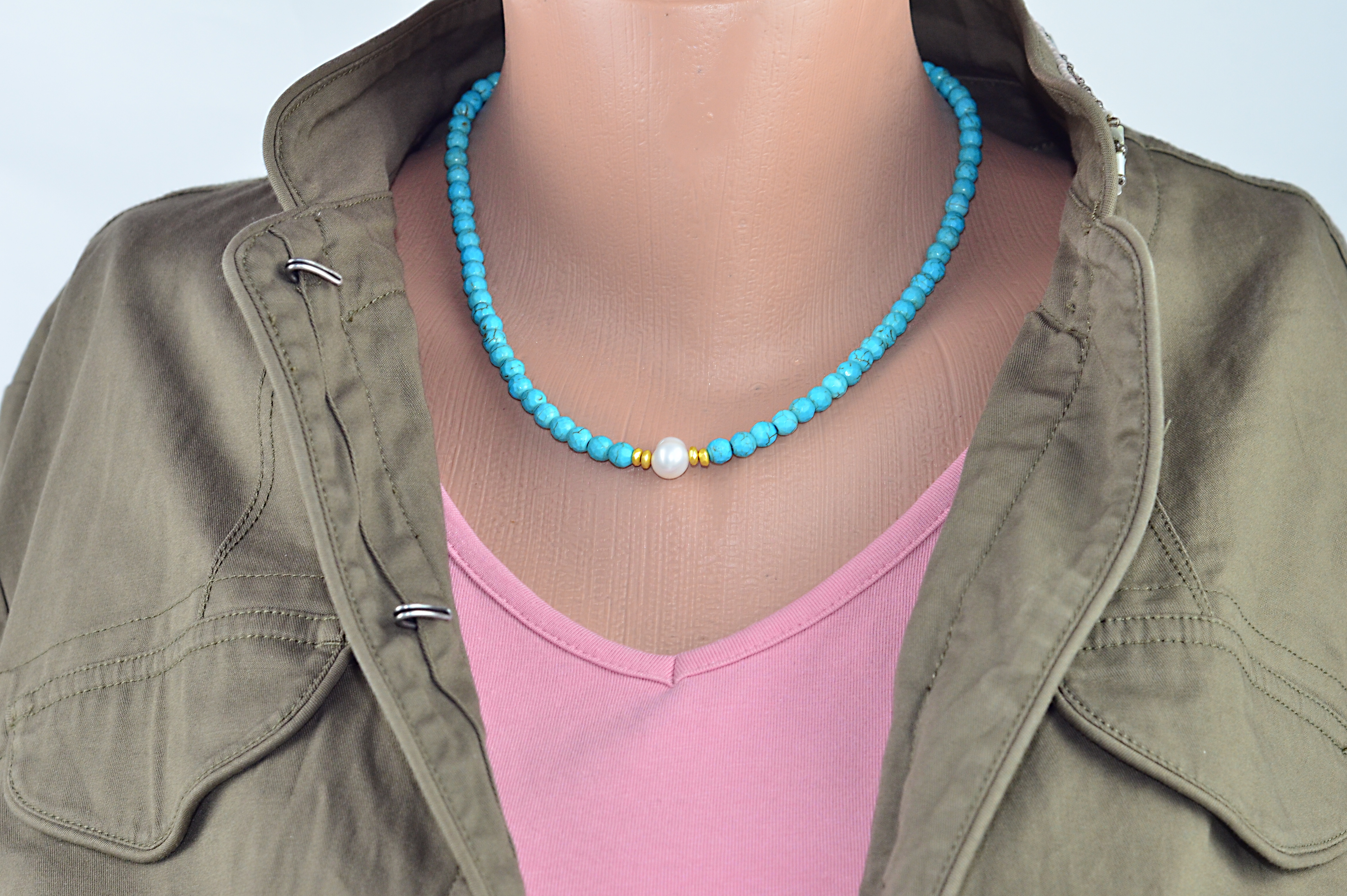 Naszyjnik i bransoletka z jadeitem - nr kat. 319,319a