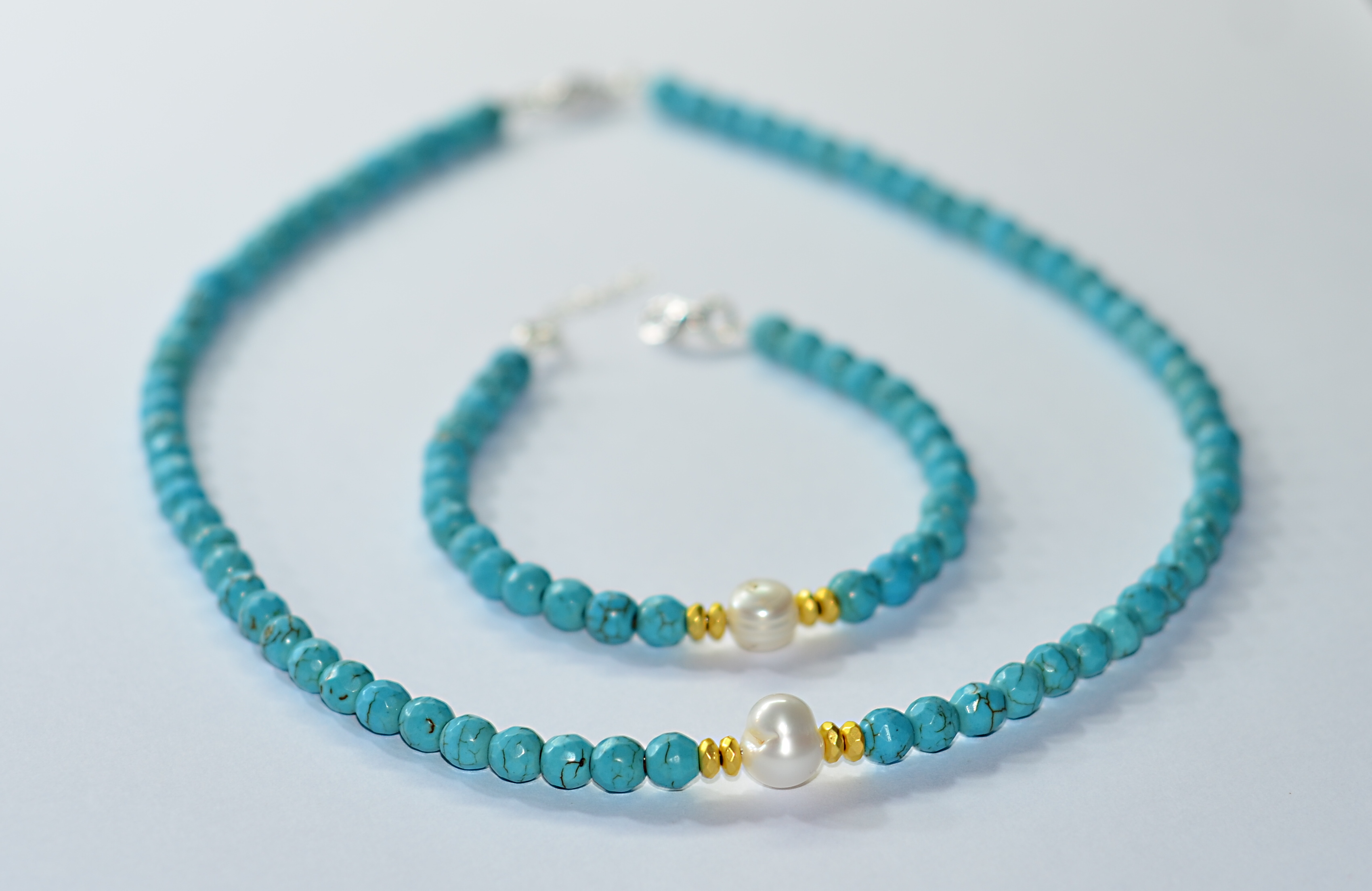 Naszyjnik i bransoletka z jadeitem - nr kat. 319,319a