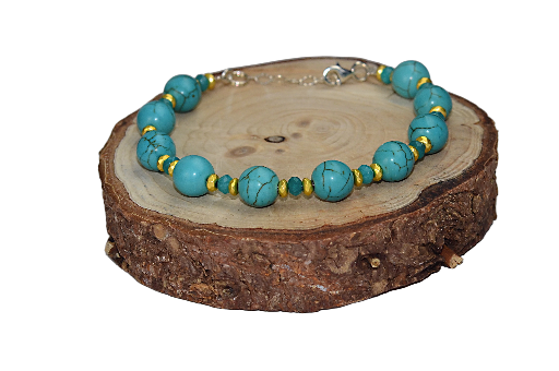 Naszyjnik i bransoletka z howlitem - nr kat. 318, 318a