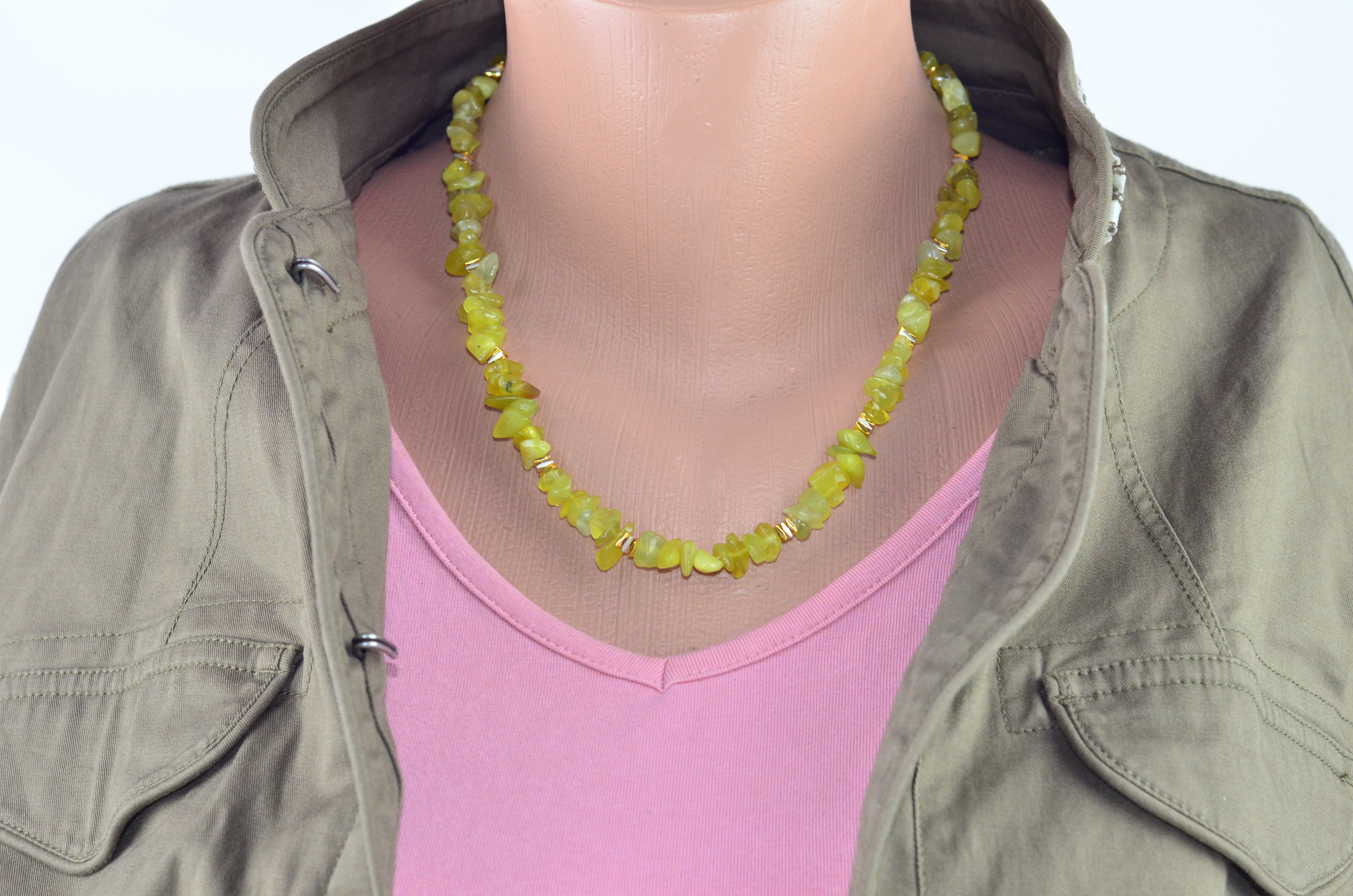 Naszyjnik z oliwinem - nr kat. 317