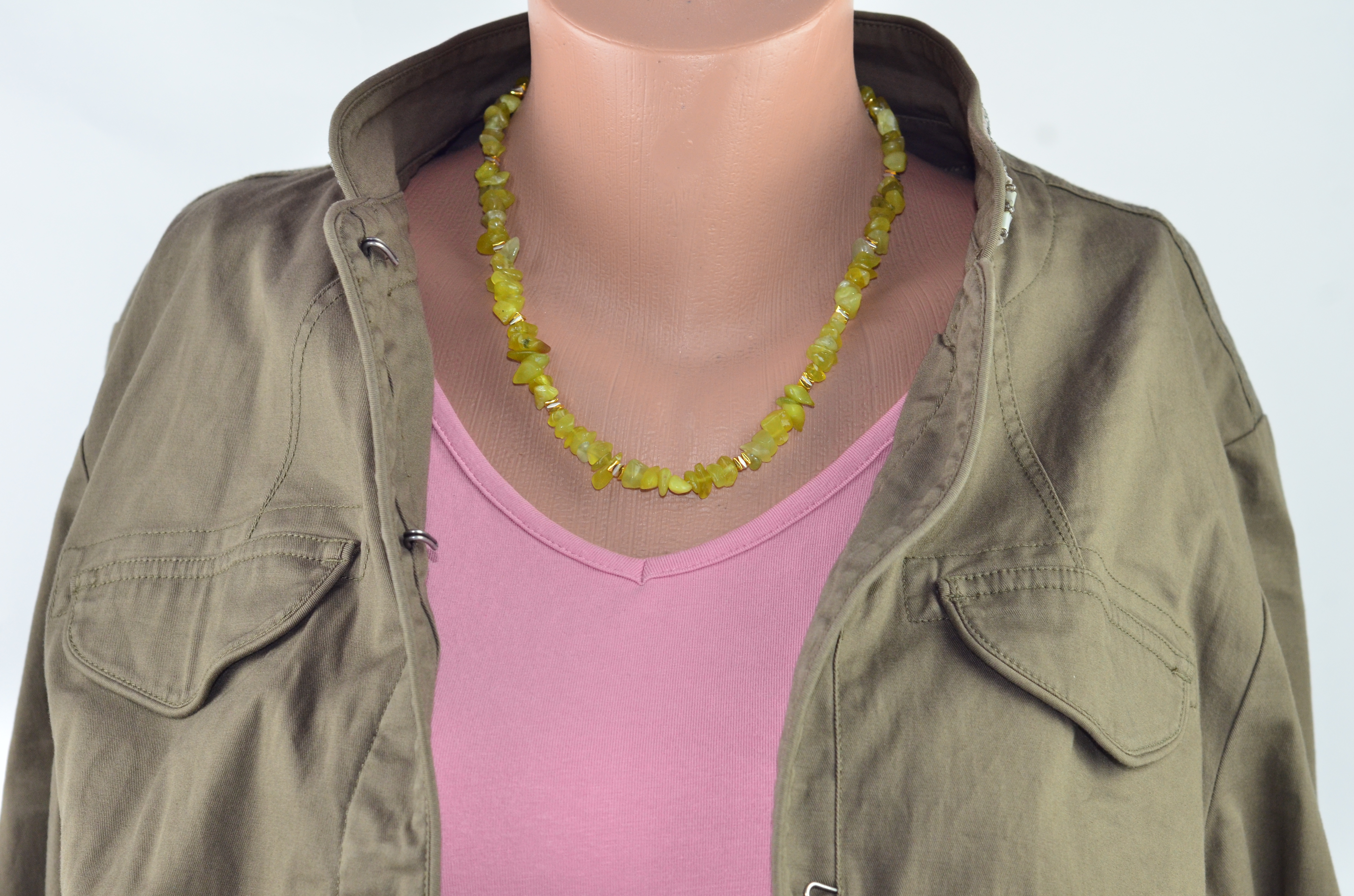 Naszyjnik z oliwinem - nr kat. 317