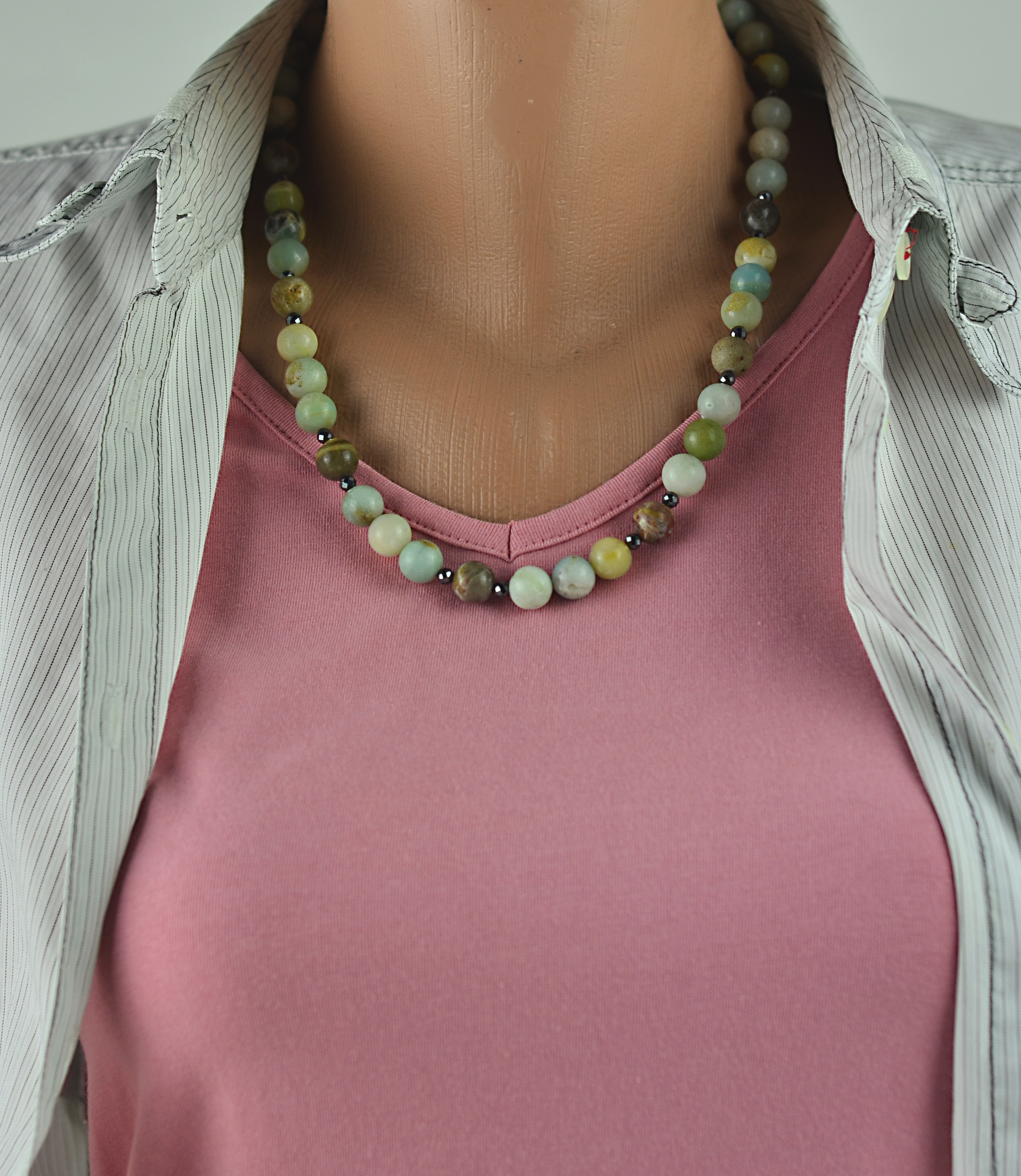 Naszyjnik z amazonitem  - nr kat. 314