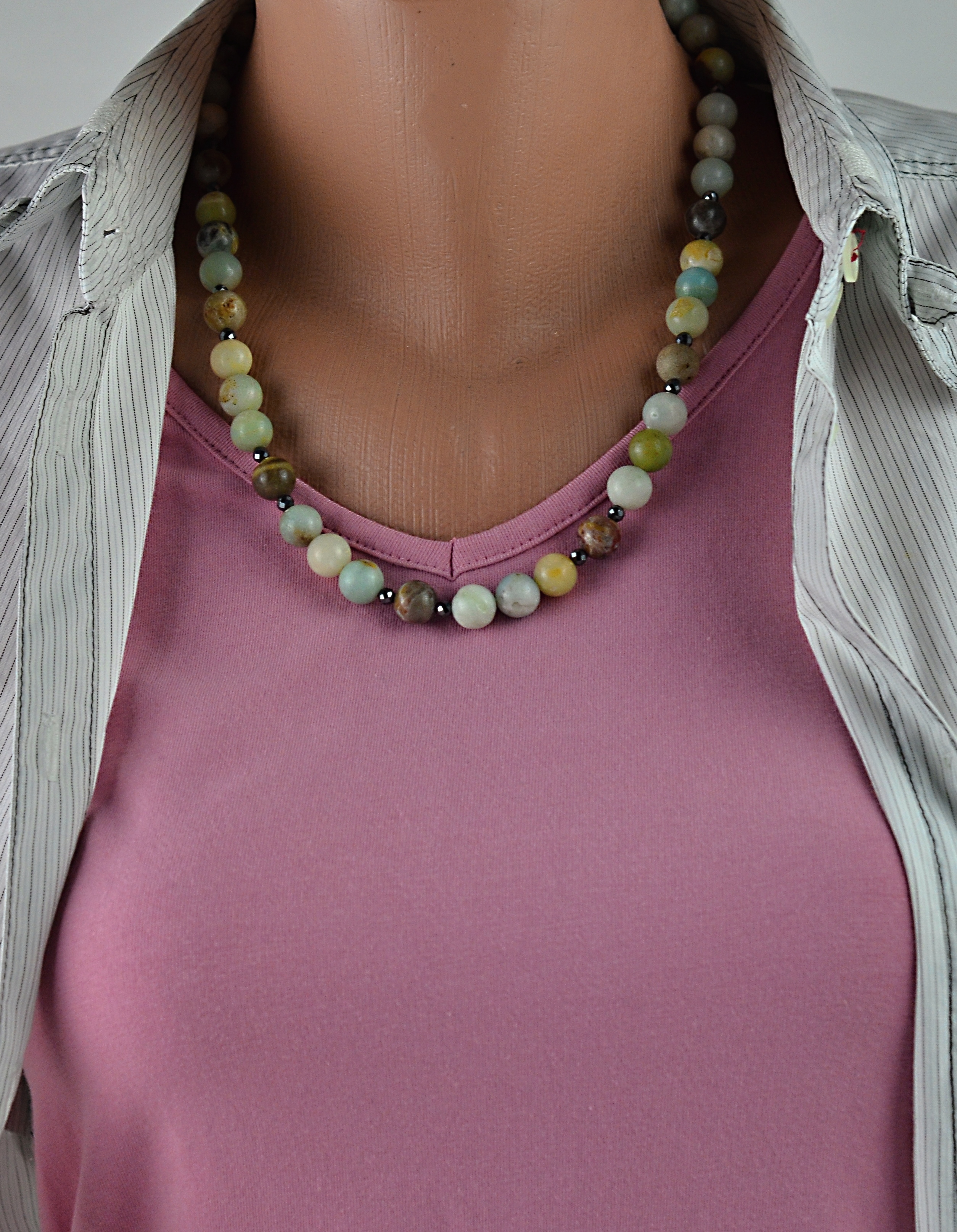 Naszyjnik z amazonitem  - nr kat. 314