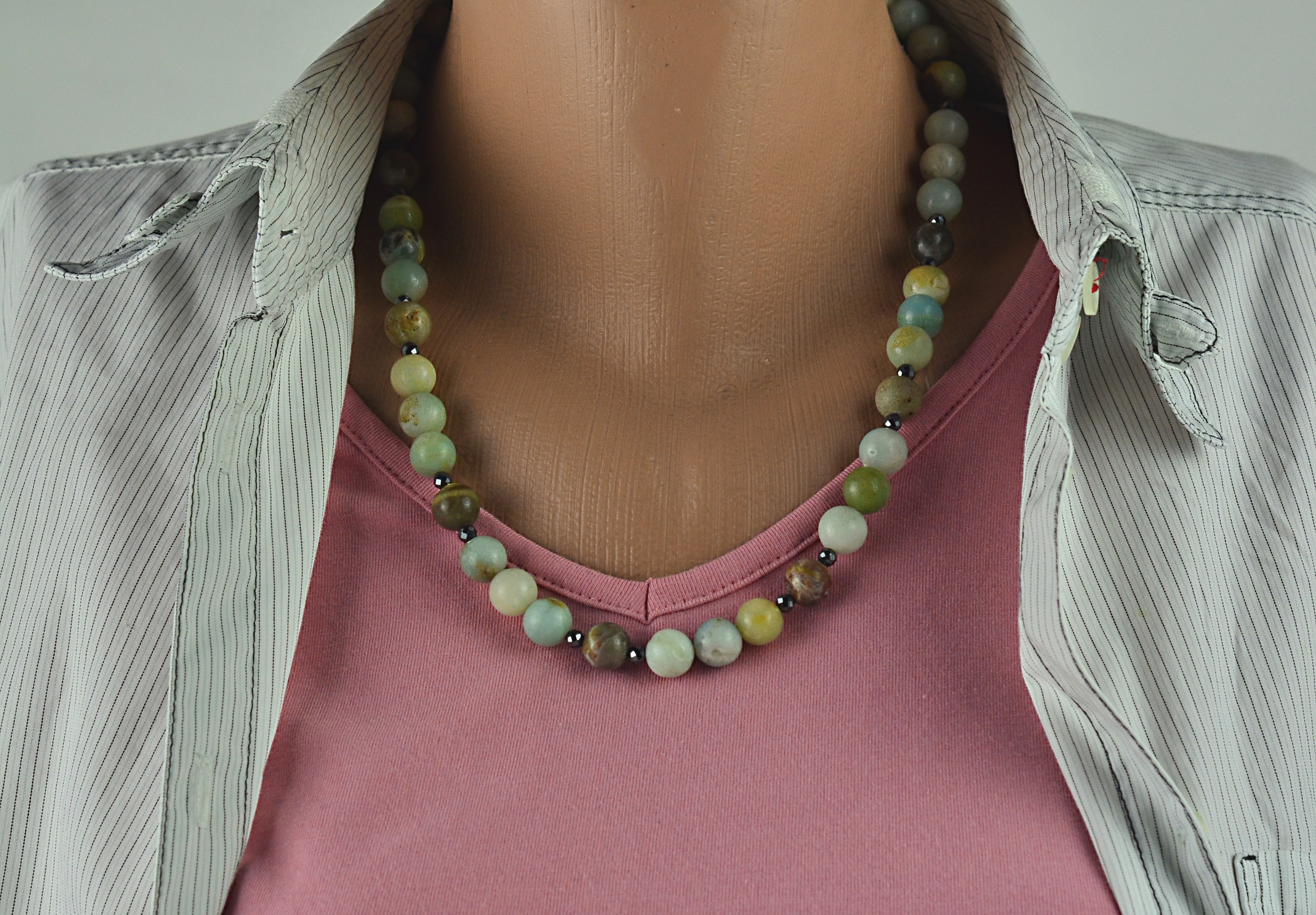 Naszyjnik i bransoletka z amazonitem - nr kat. 314,314a