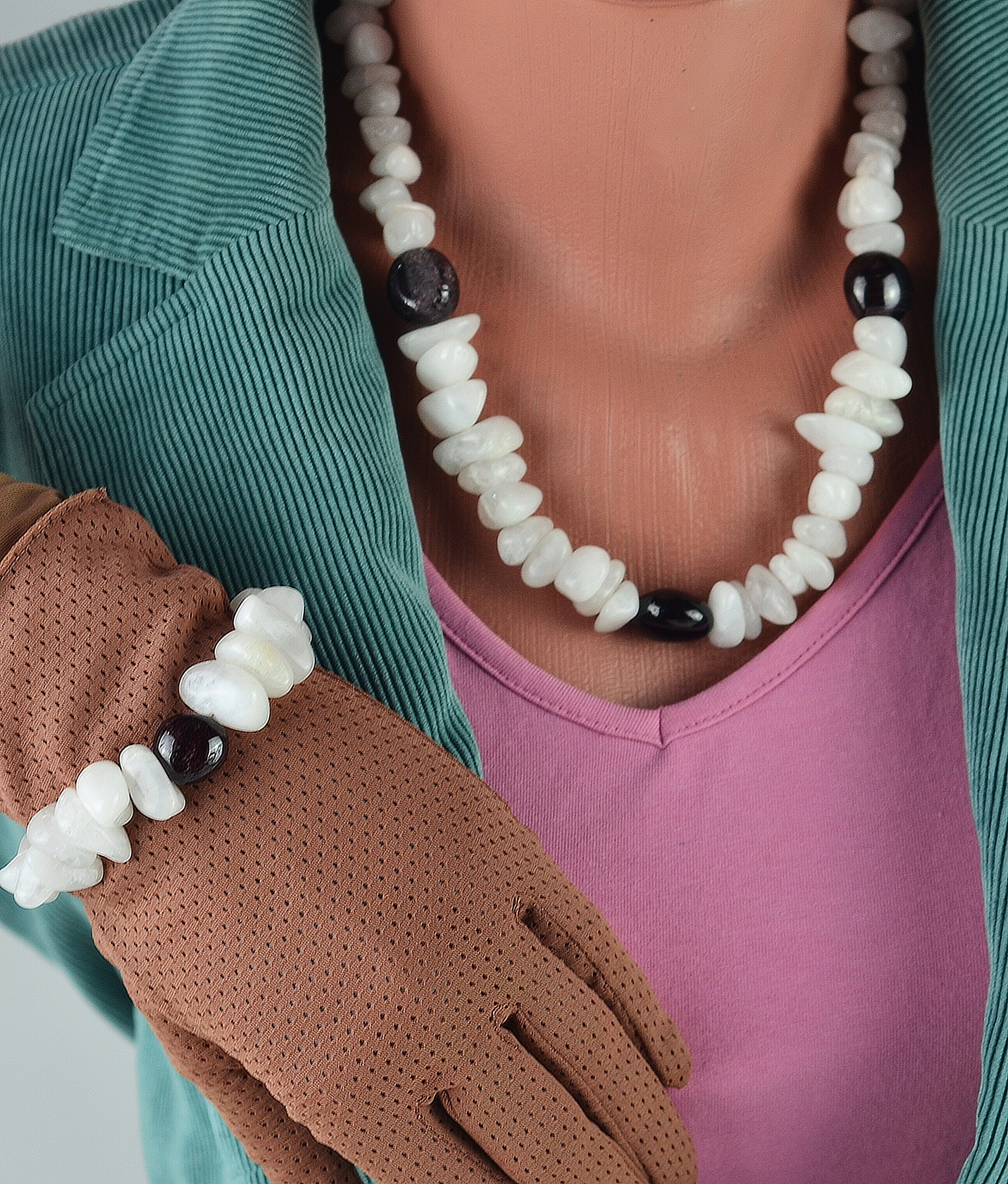 Naszyjnik z kwarcem - nr kat. 294