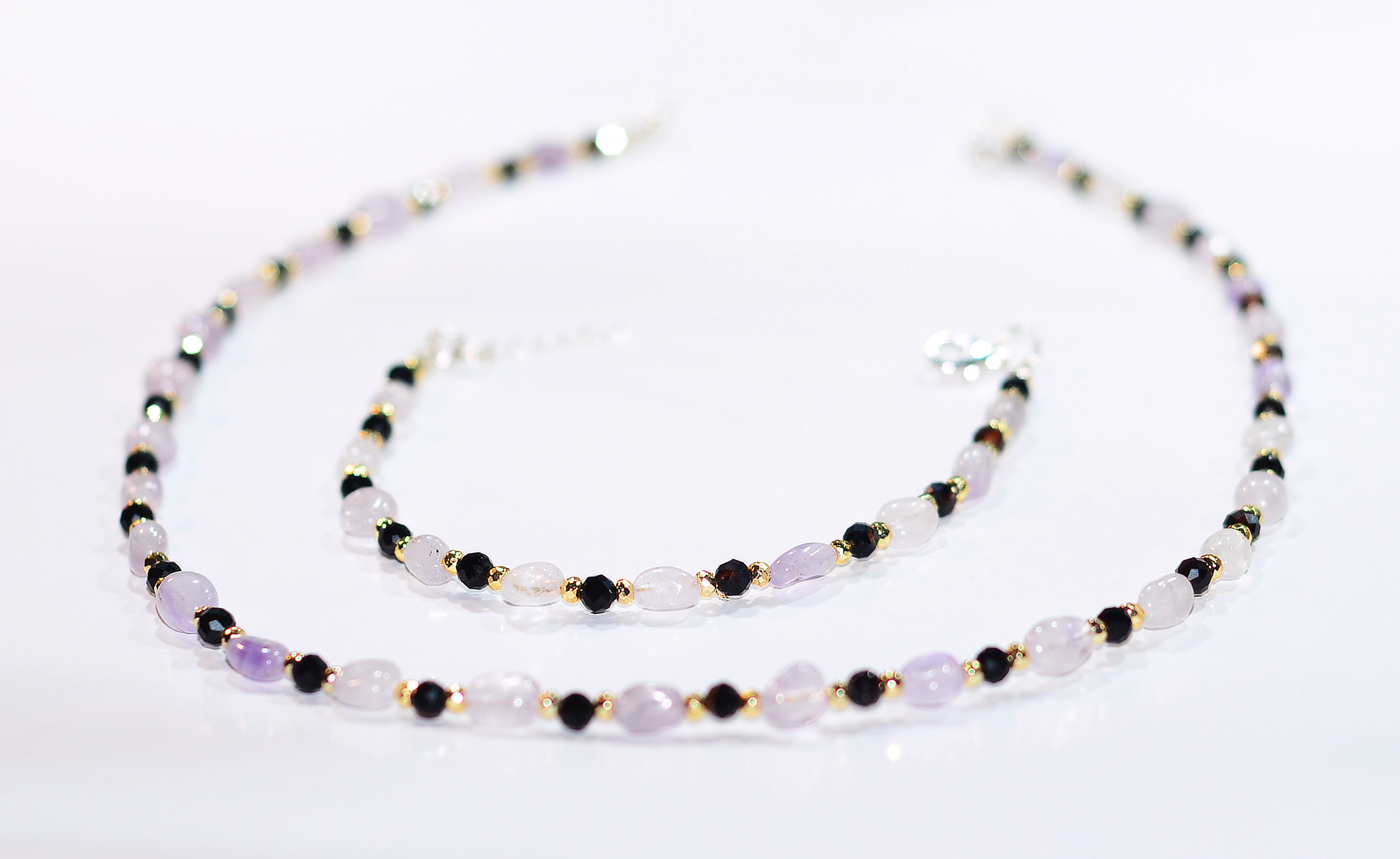 Naszyjnik i bransoletka z ametystem - nr 151,151a