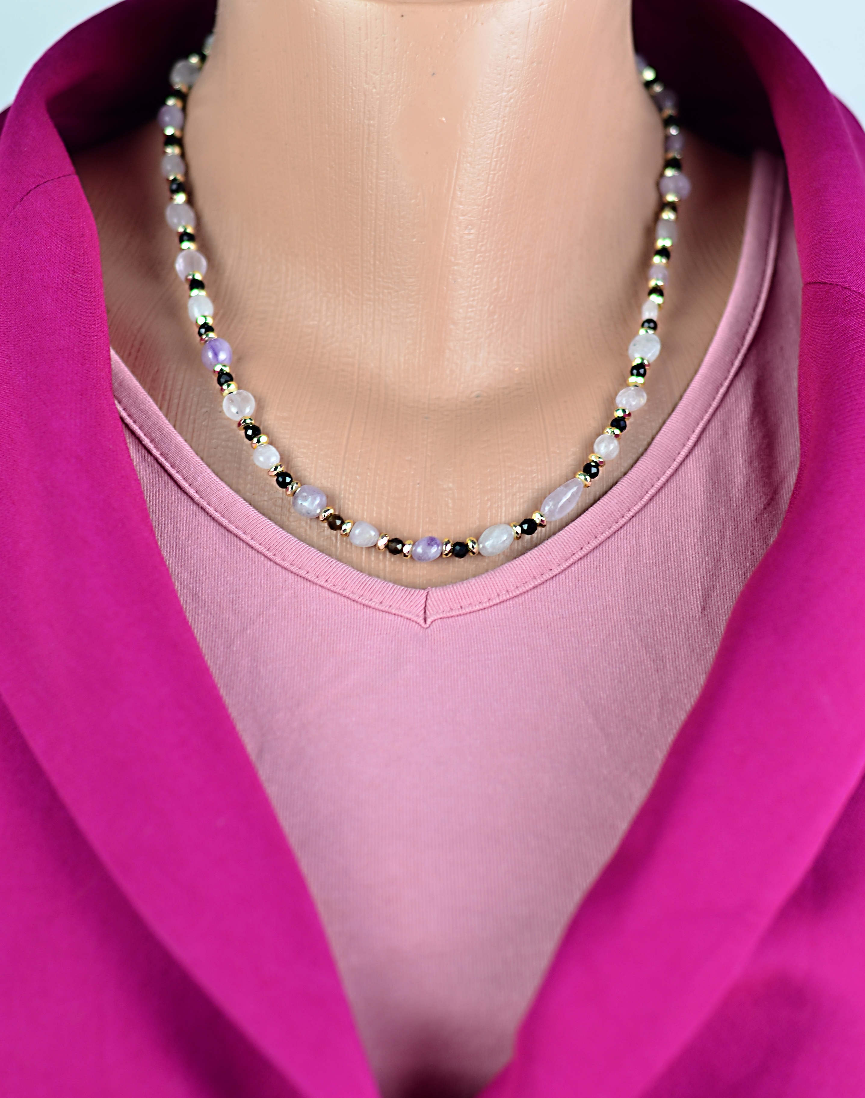 Naszyjnik i bransoletka z ametystem - nr 151,151a