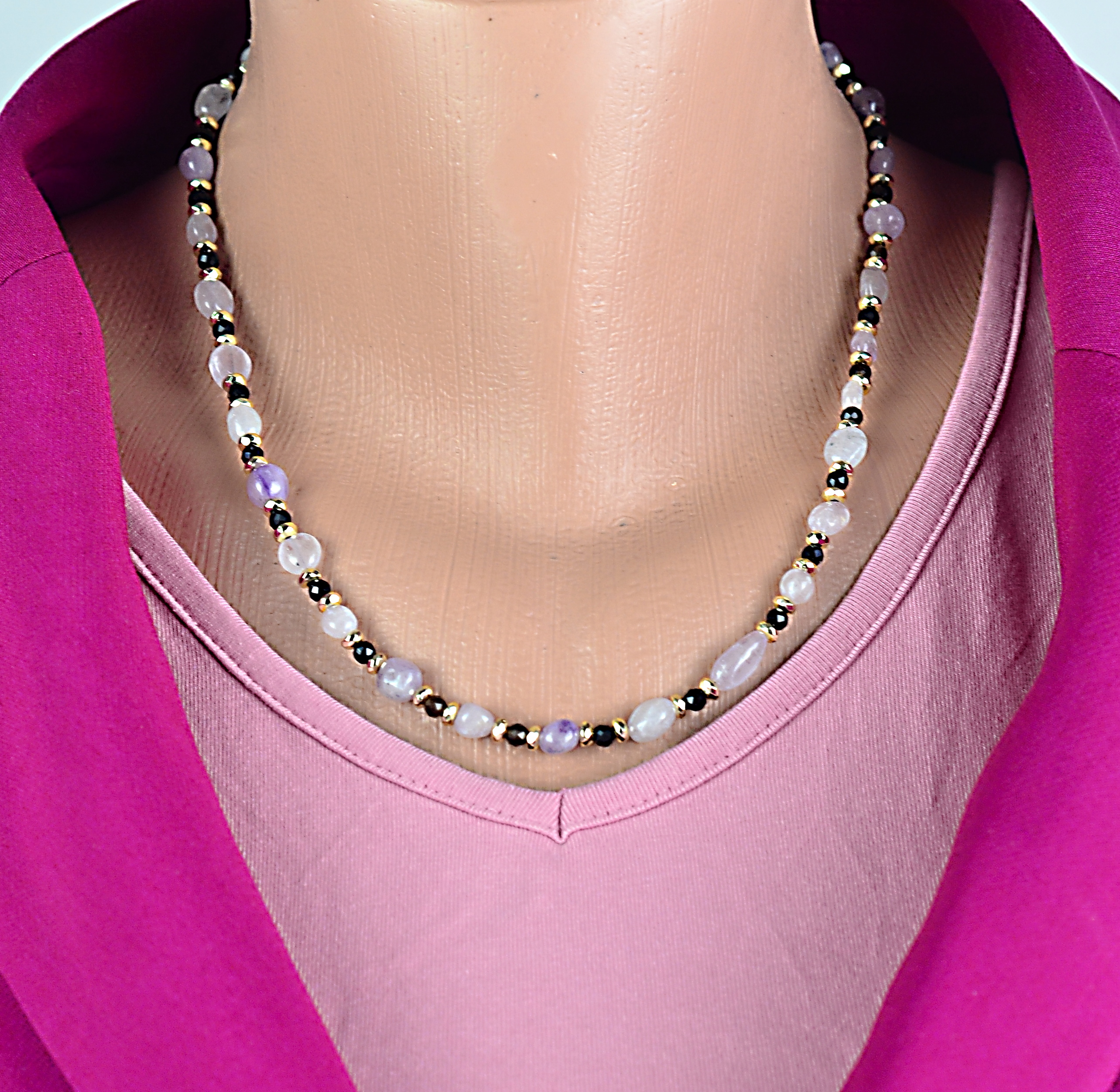 Naszyjnik i bransoletka z ametystem - nr 151,151a