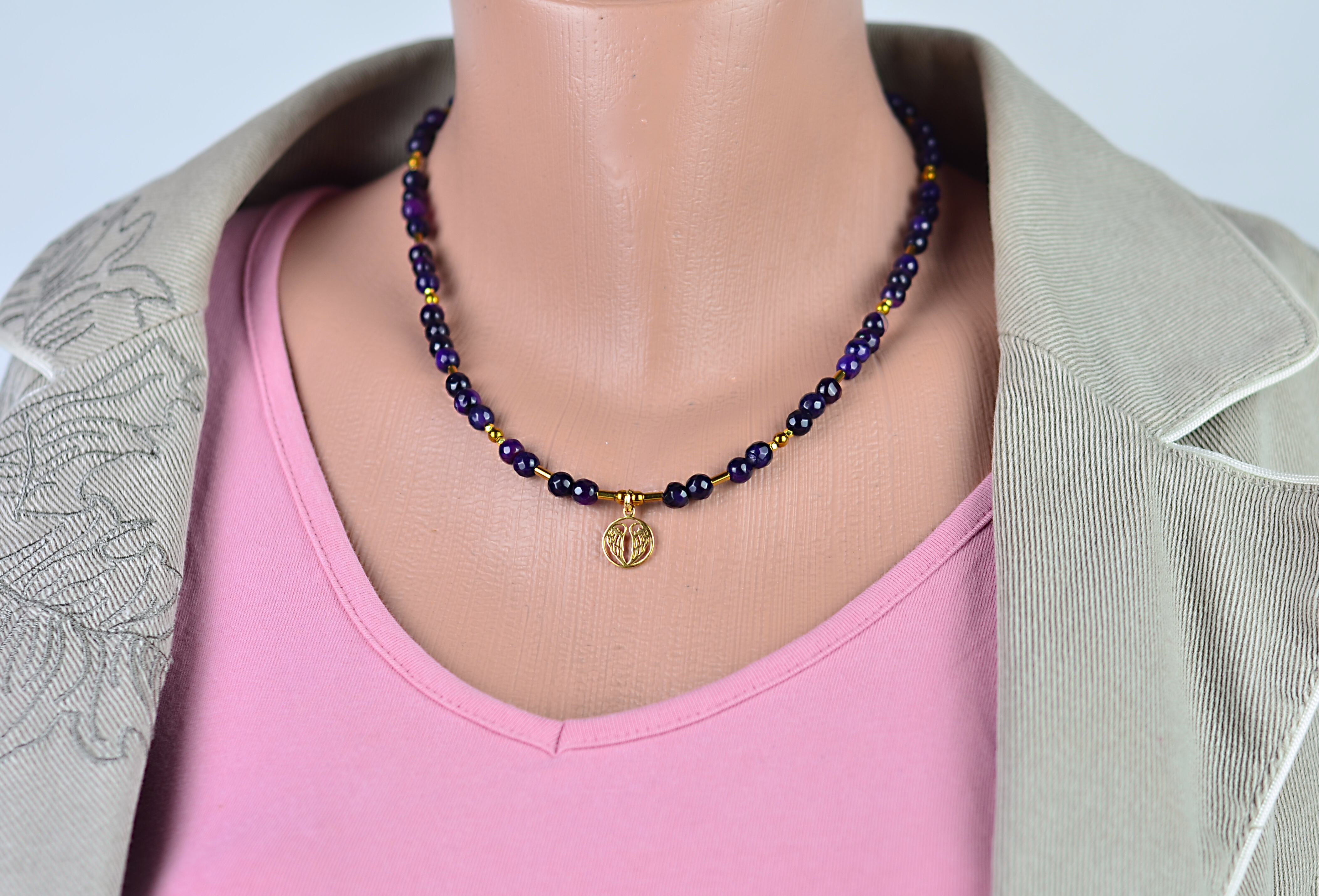 Naszyjnik z agatem - nr kat. 215