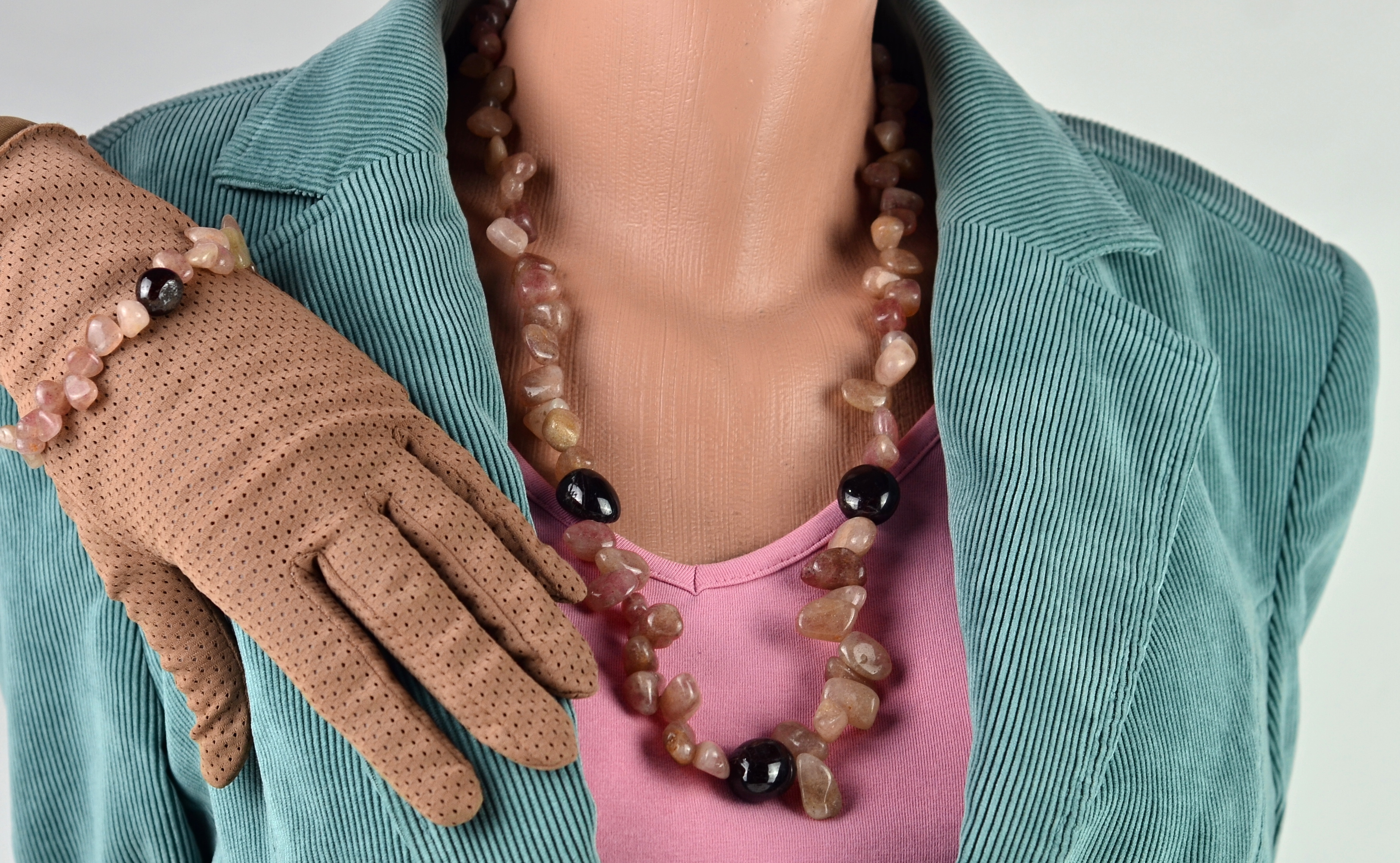 Naszyjnik i bransoletka z kwarcem - nr kat. 293, 283a