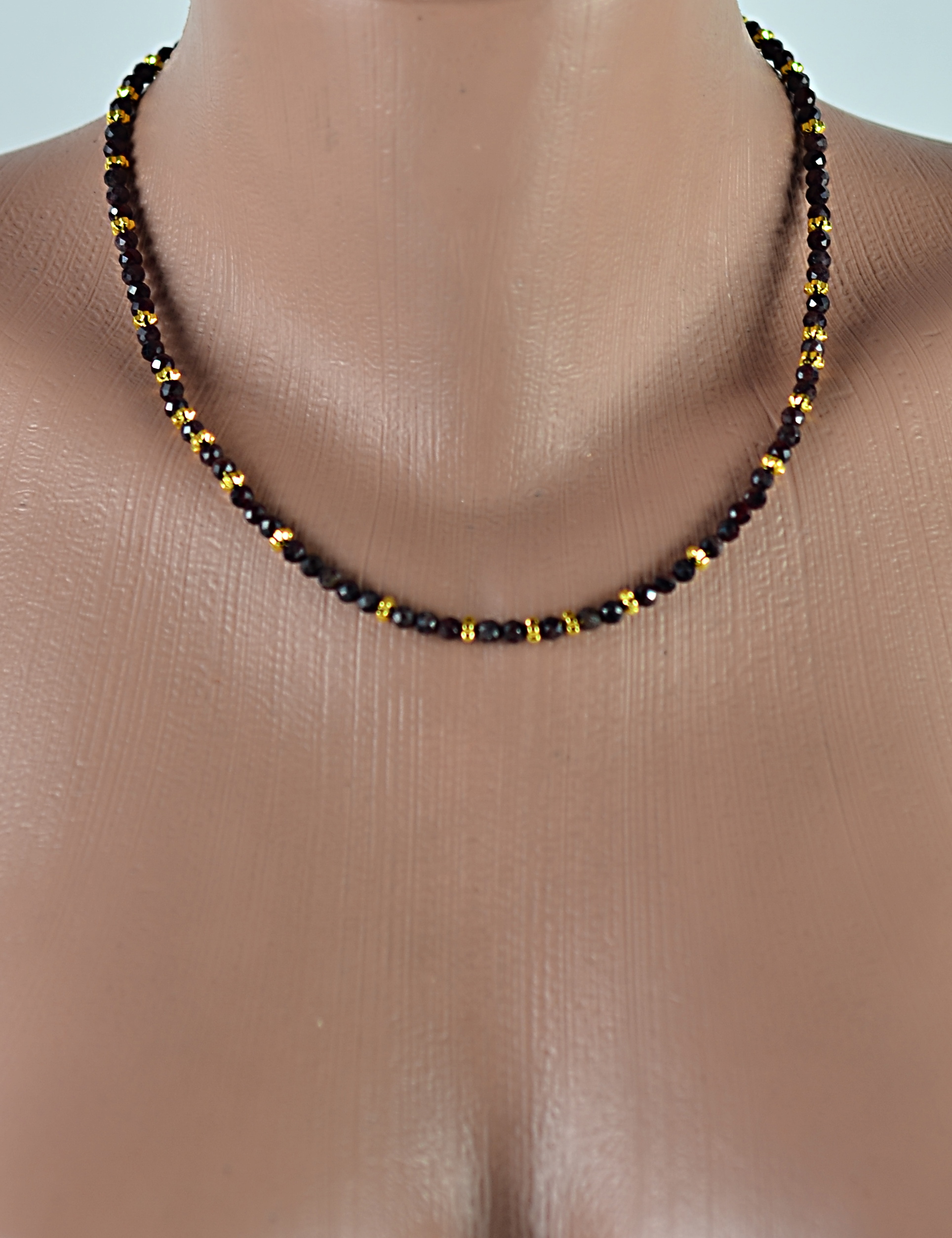 Naszyjnik z bransoletką z granatem - nr kat. 265, 265a