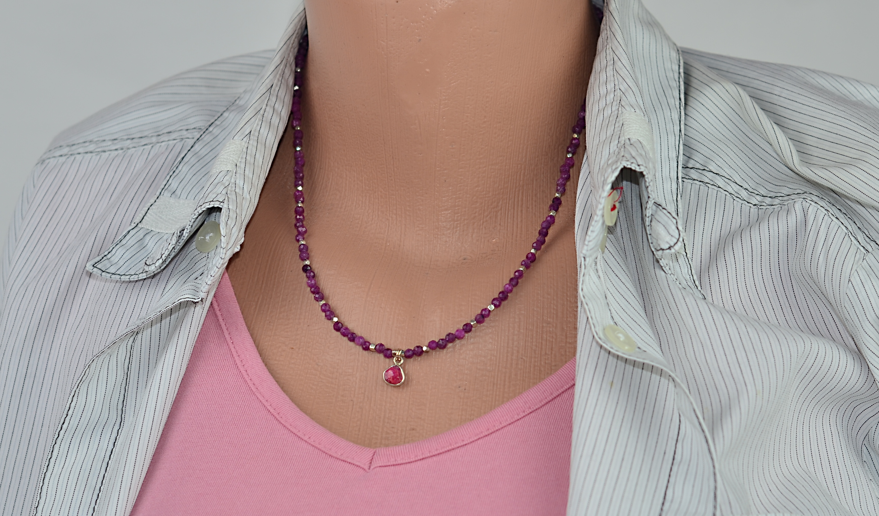 Naszyjnik z rubinem - nr kat. 173