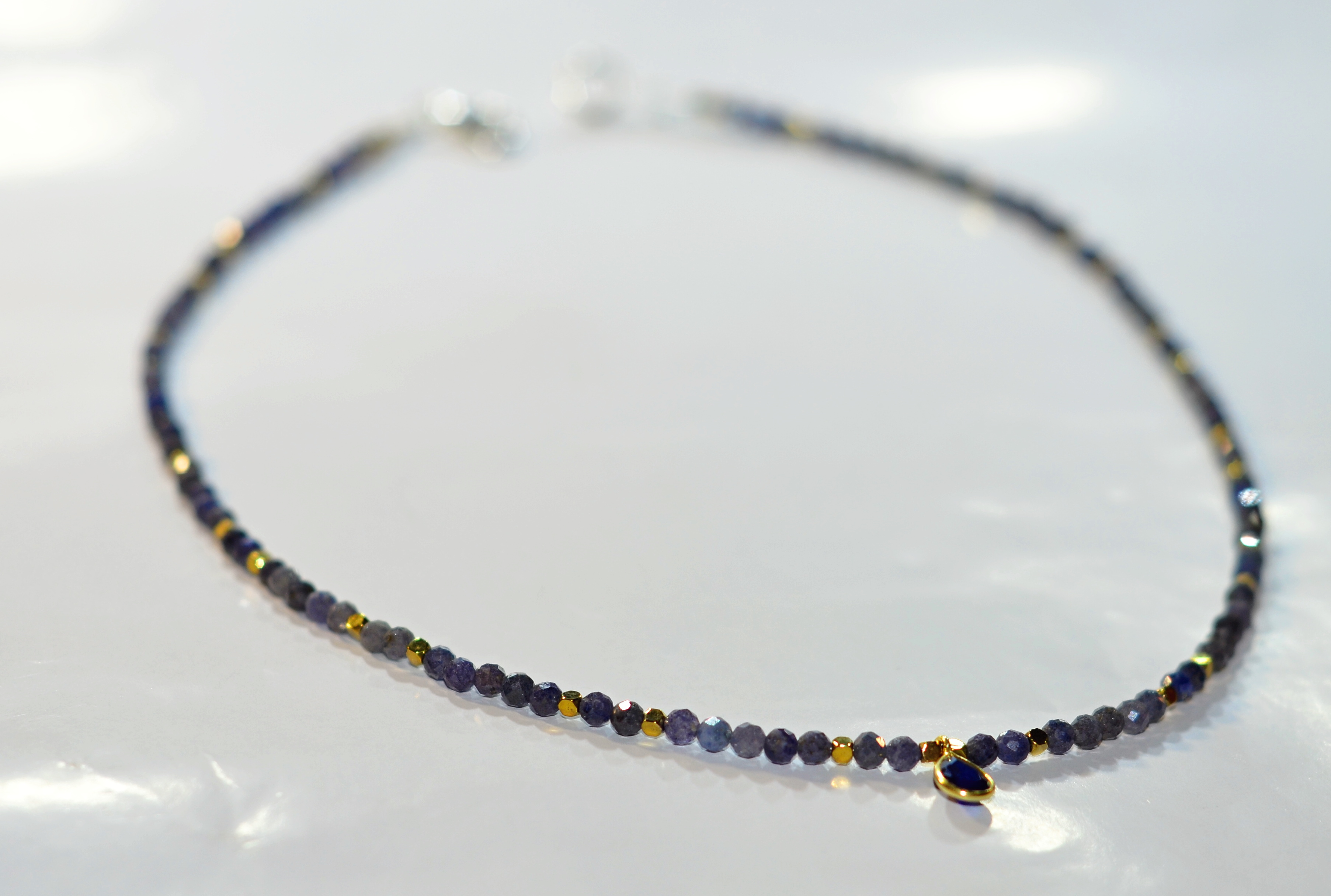 Naszyjnik i bransoletka z szafirem - nr kat. 174, 174a