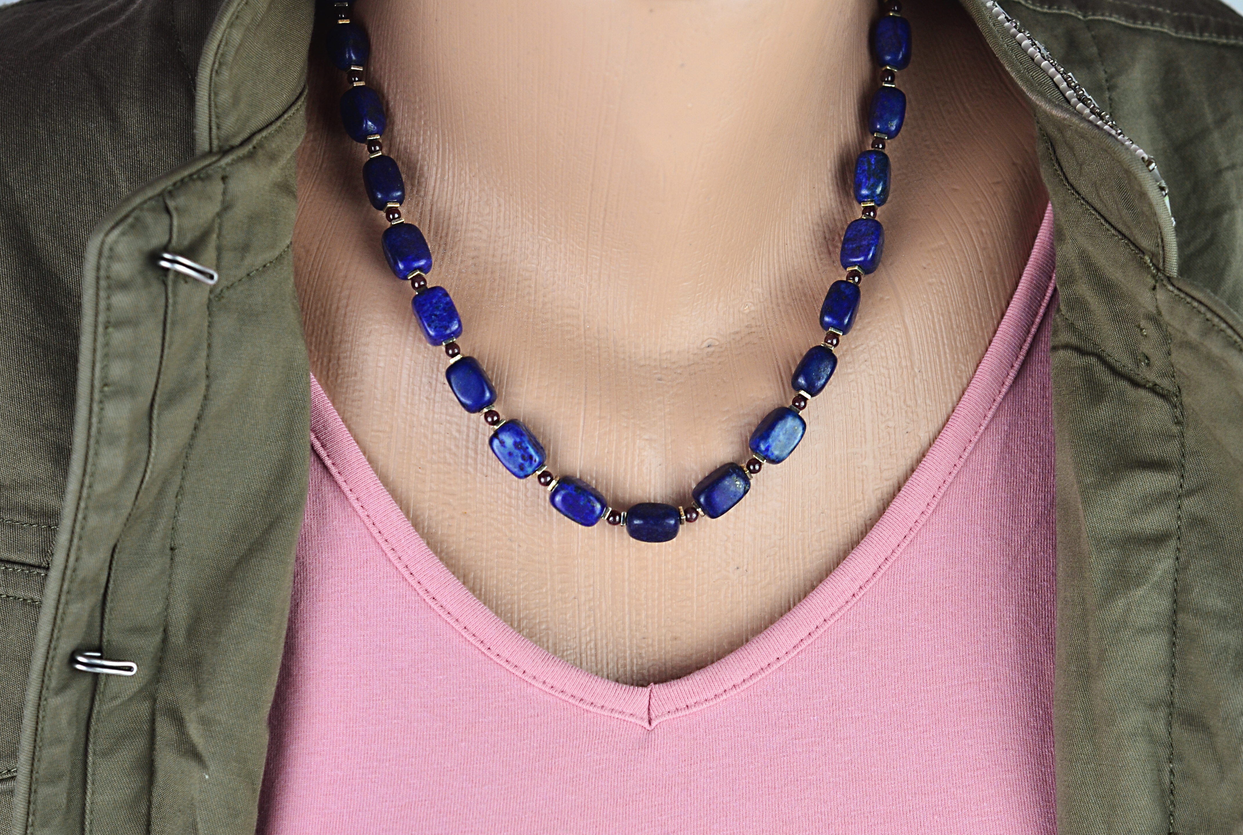 Naszyjnik z lapis lazuli - nr kat. 176