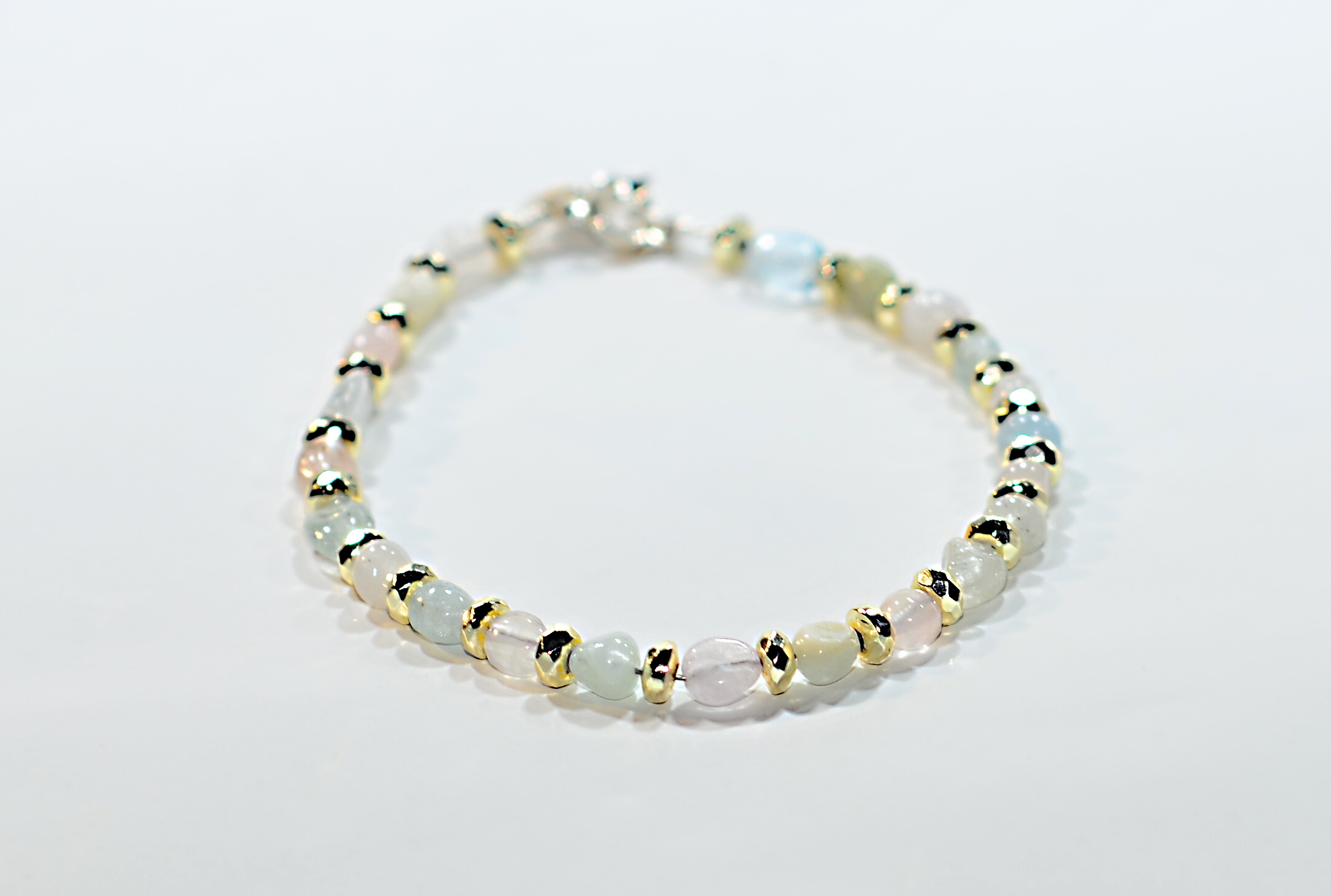 Bransoletka z morganitem - nr kat. 284a