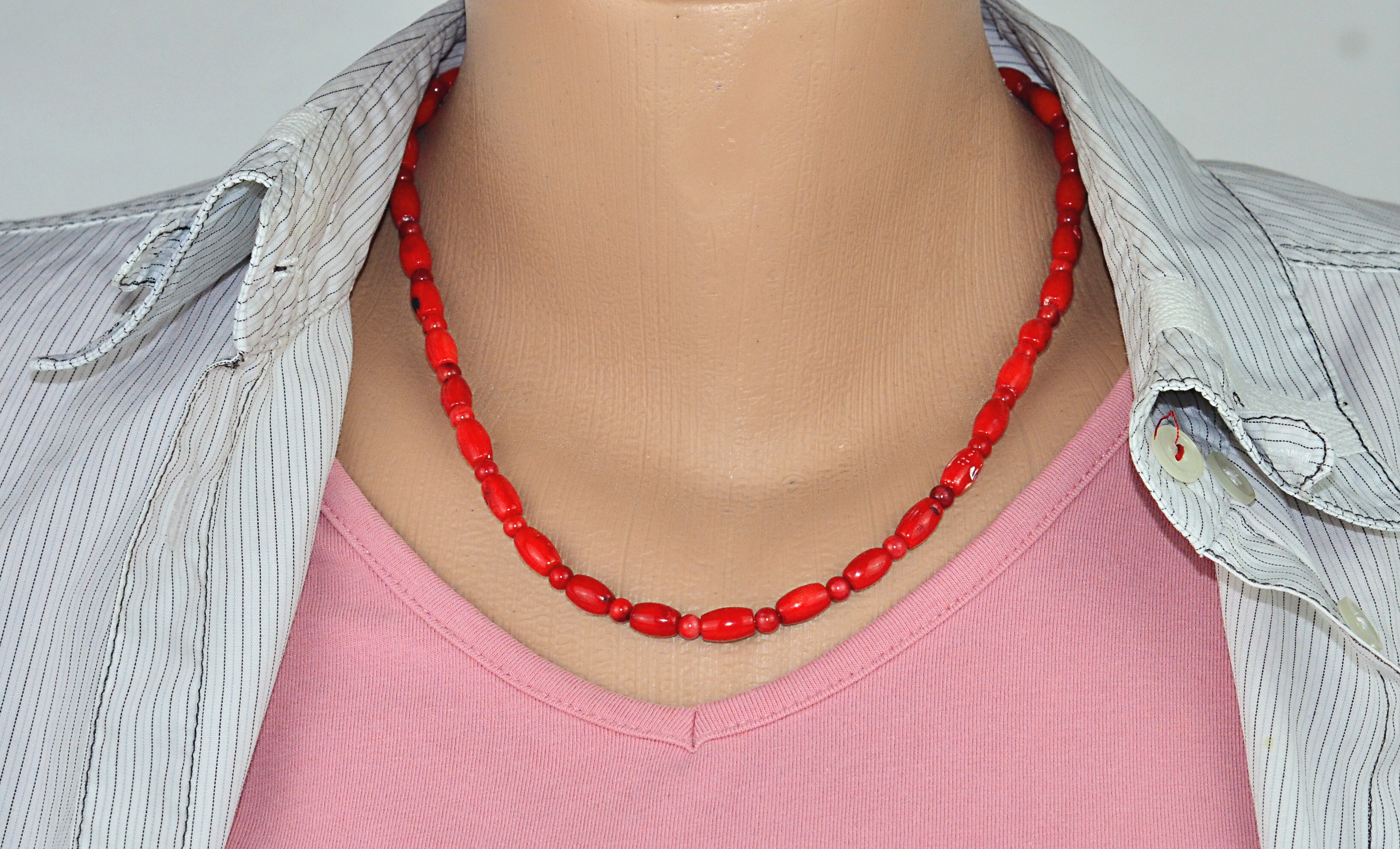 Naszyjnik z koralem - nr kat. 3