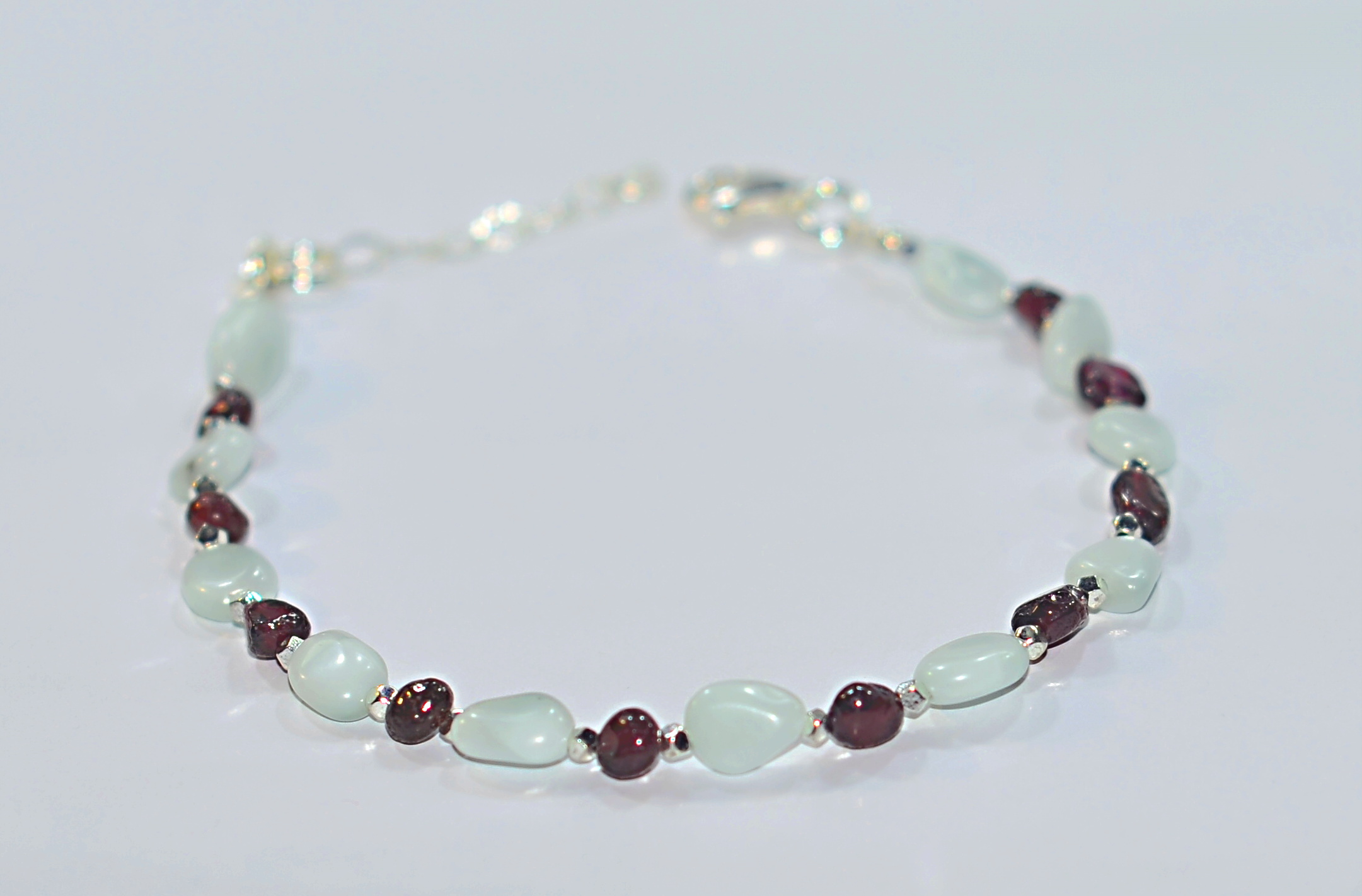 Naszyjnik i bransoletka z angelitem - nr kat. 208, 208a