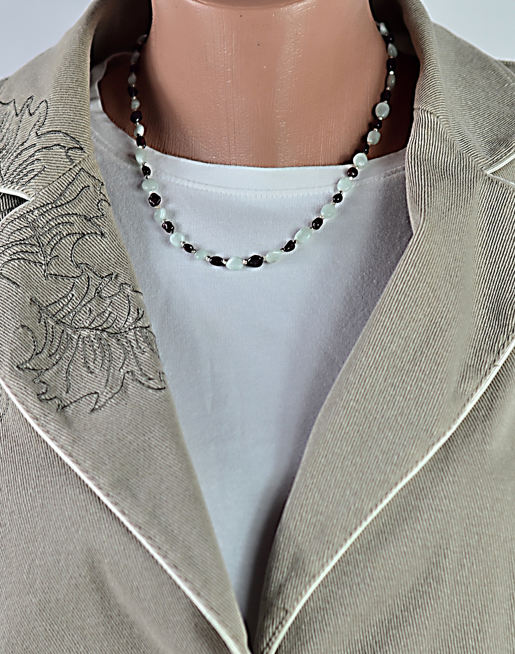 Naszyjnik z angelitem - nr kat. 208