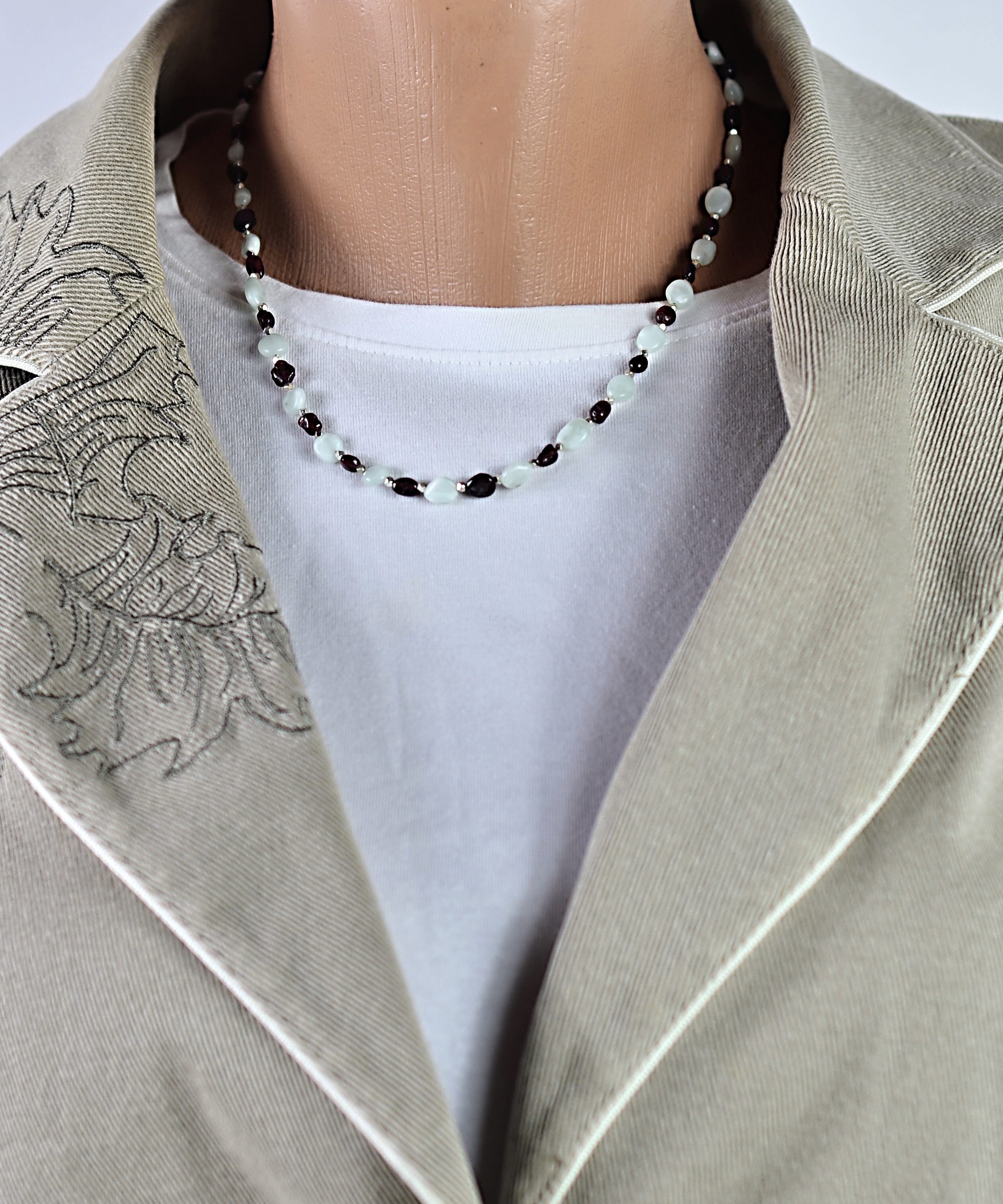 Naszyjnik z angelitem - nr kat. 208