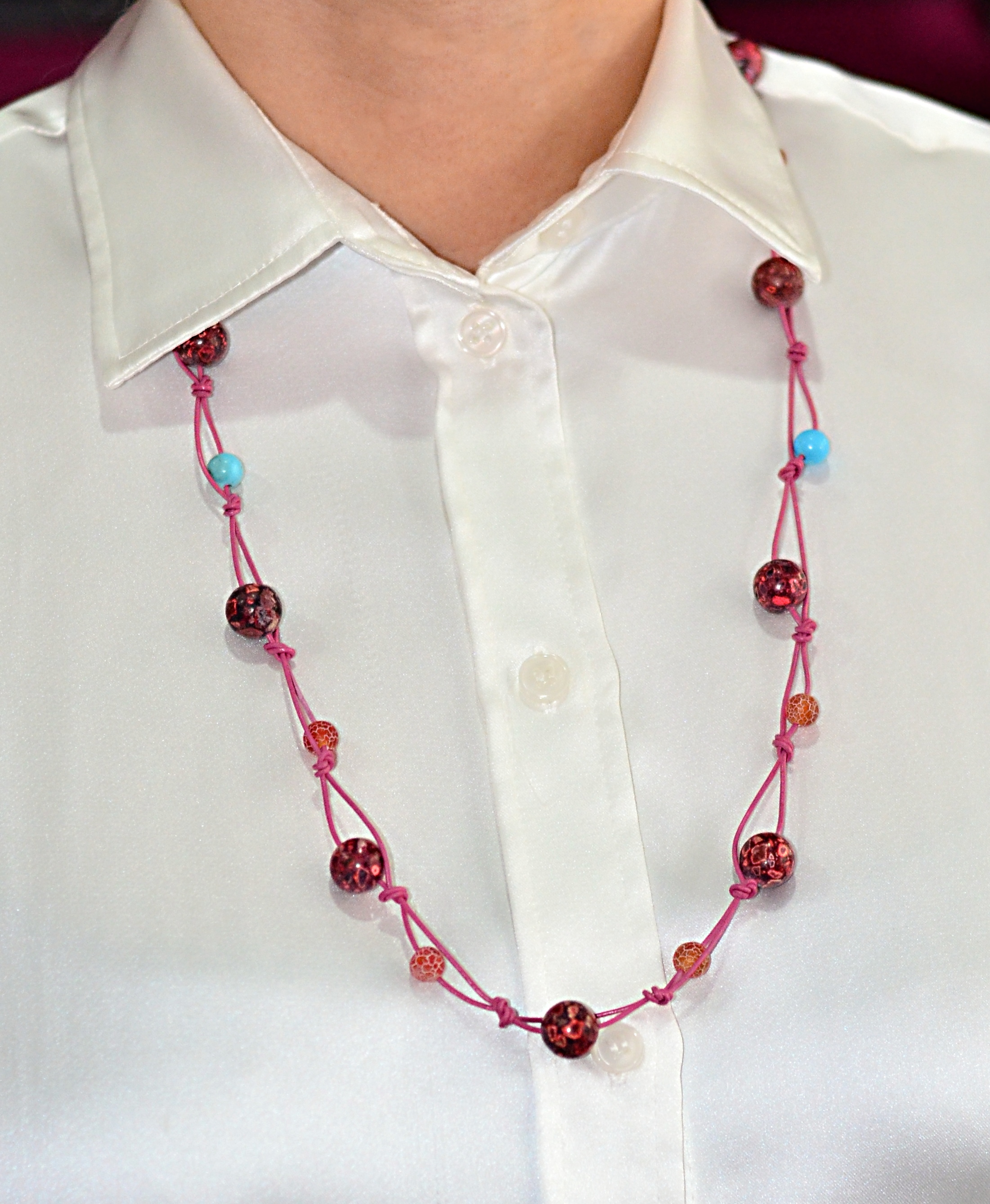 Naszyjnik na rzemieniu - nr kat. 250