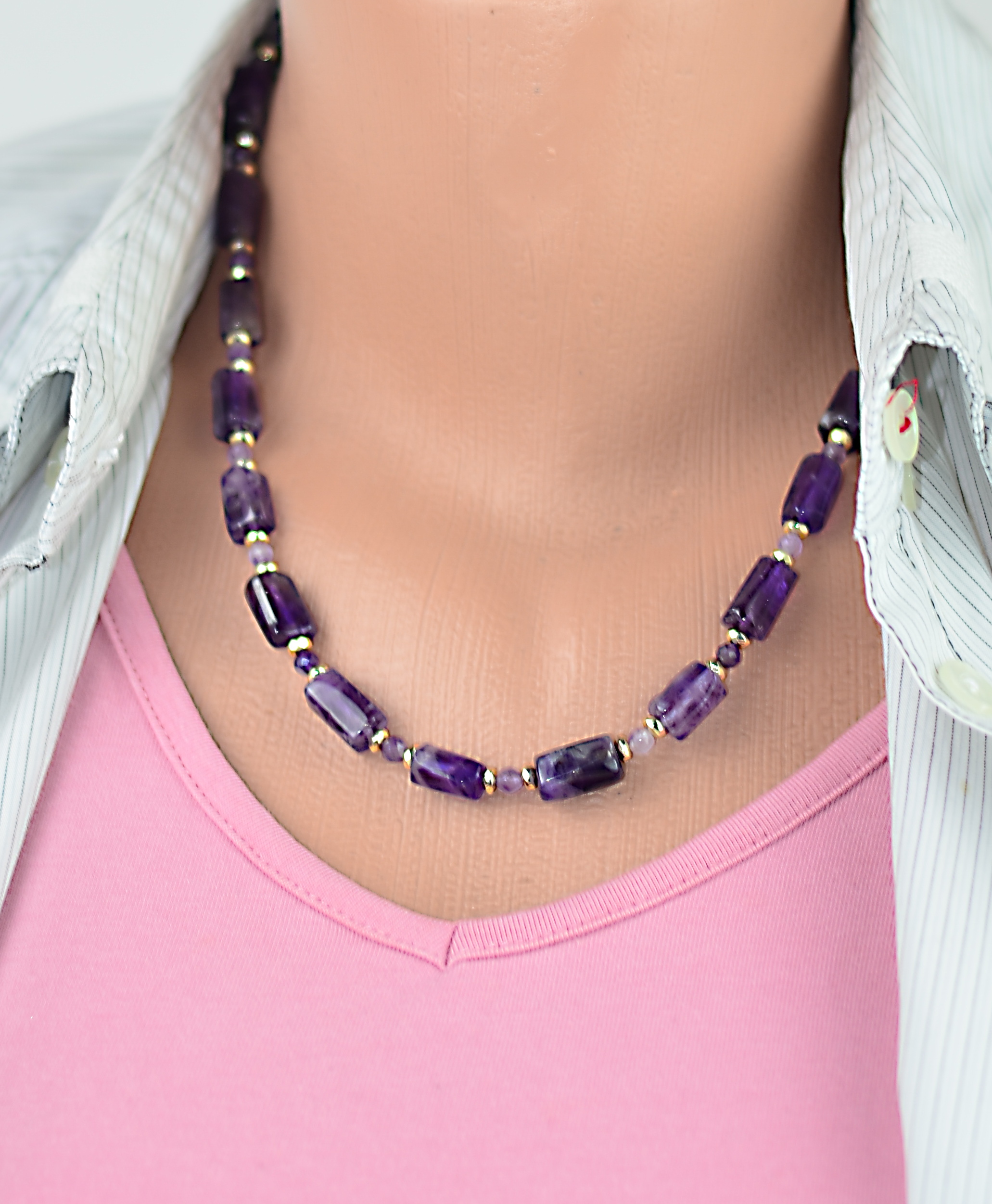 Naszyjnik z ametystem - nr kat. 248