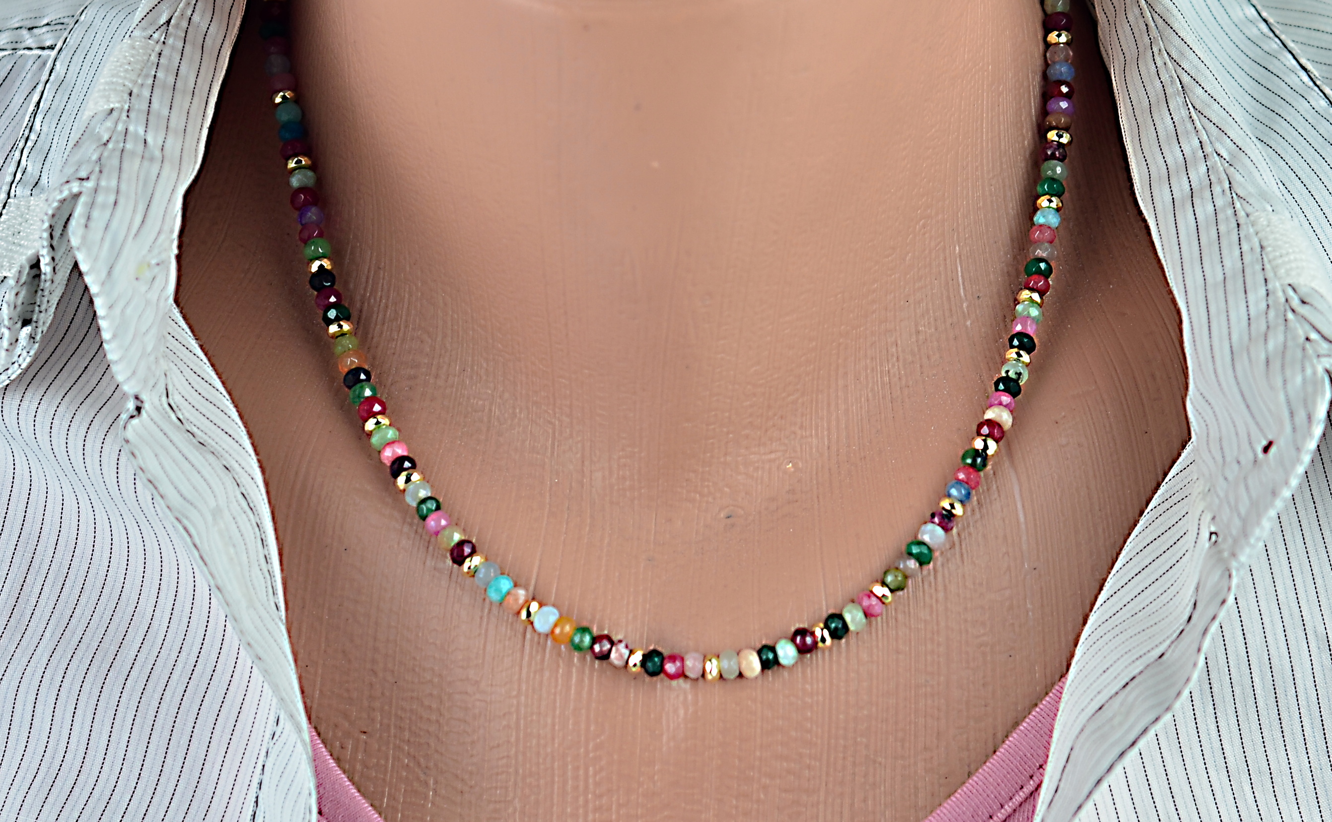 Naszyjnik i bransoletka z jadeitem - nr kat. 235, 235a