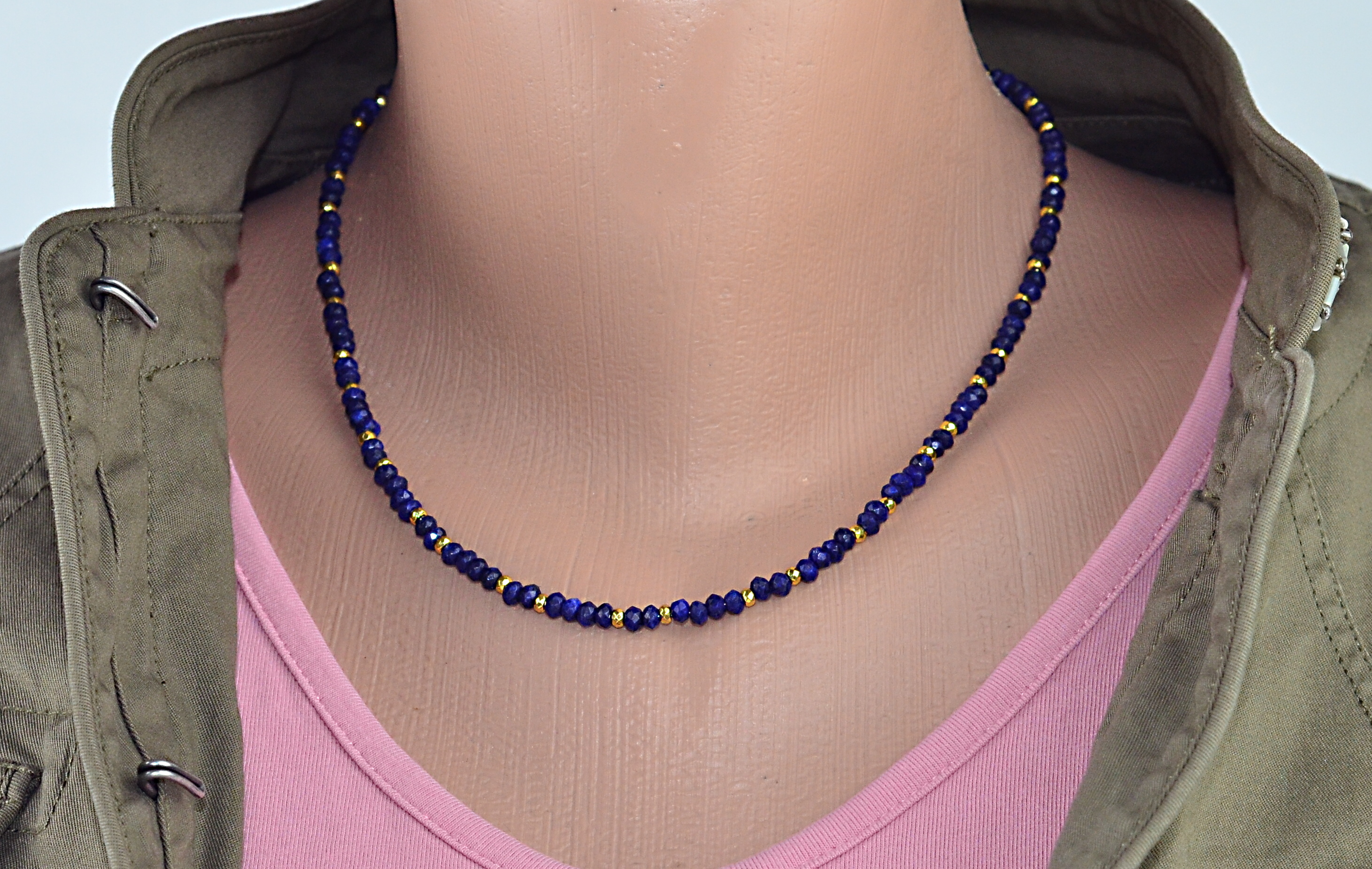 Naszyjnik z agatem/jadeitem - nr kat. 231