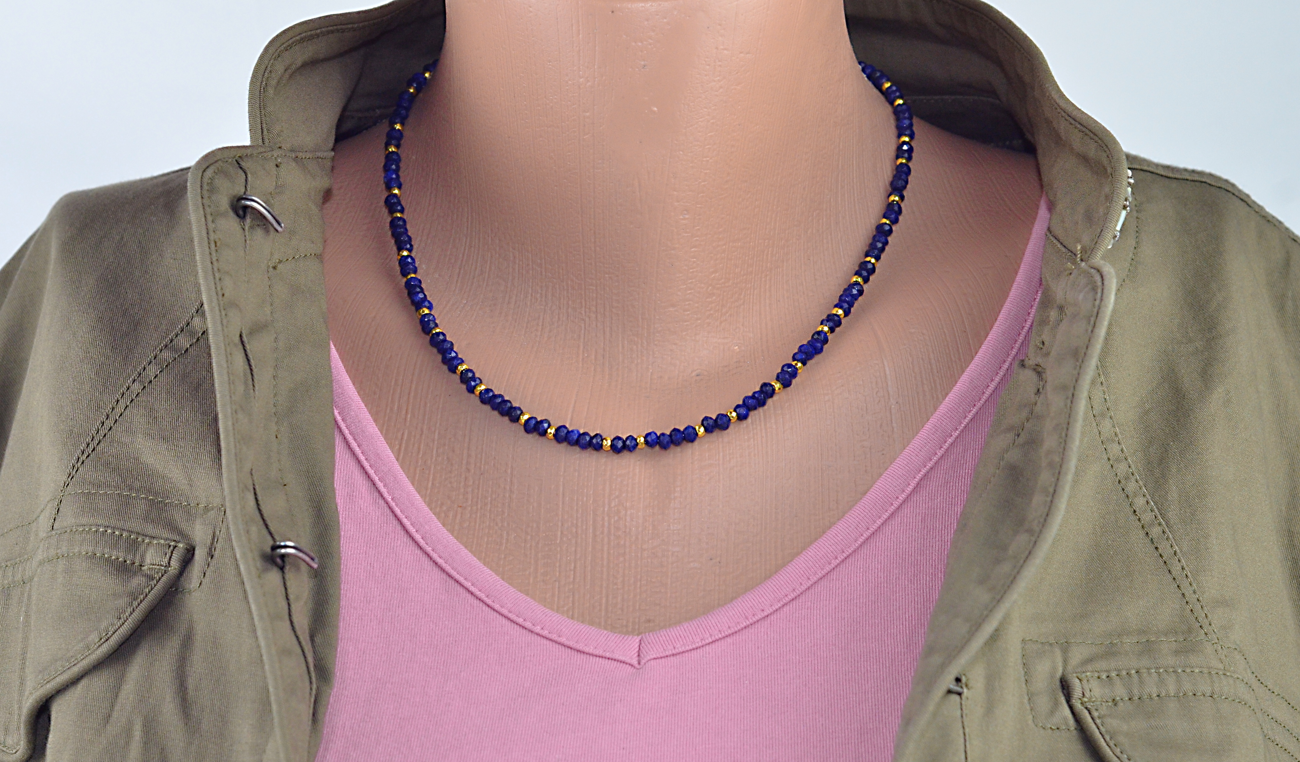 Naszyjnik z agatem/jadeitem - nr kat. 231