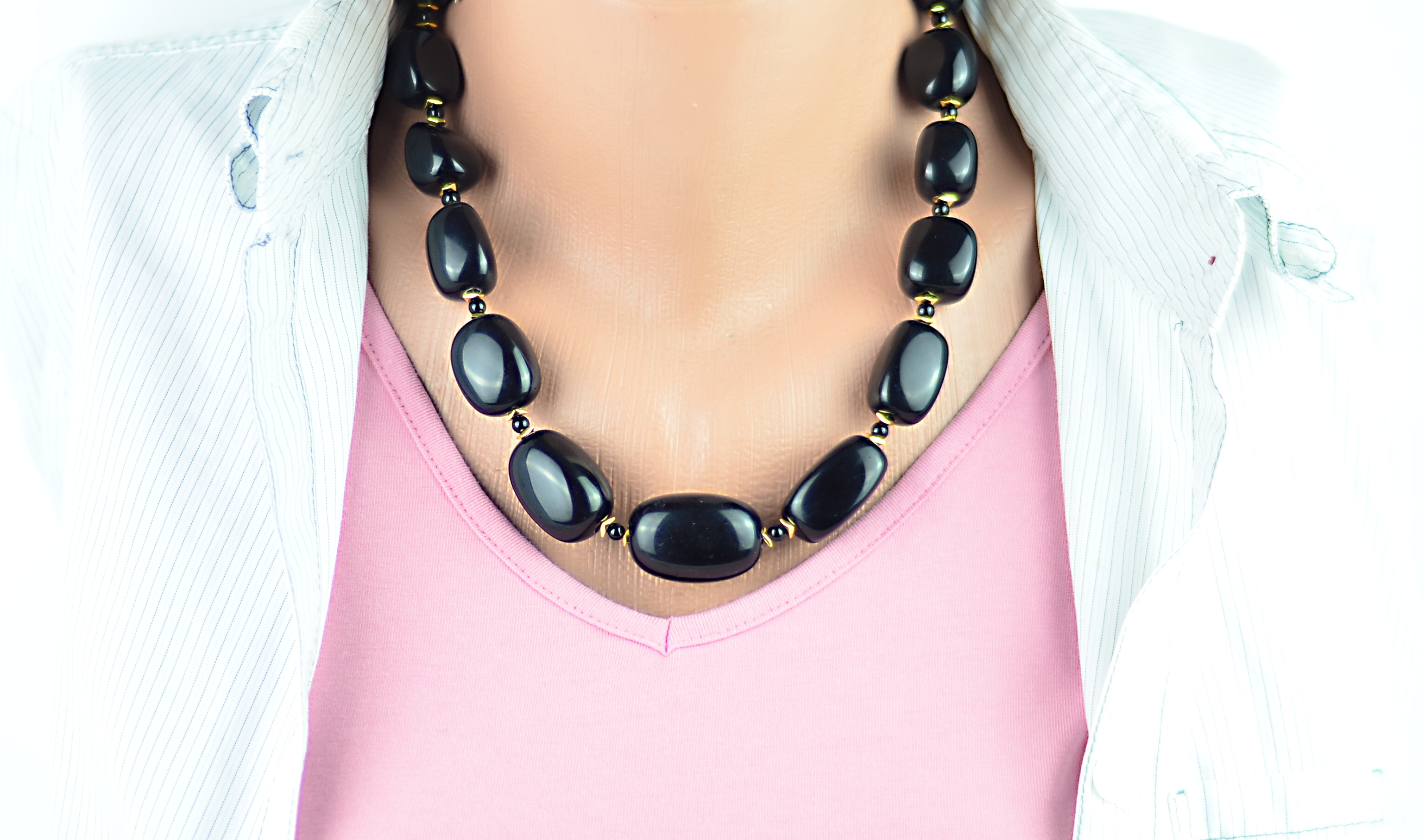 Naszyjnik z onyksem - nr kat. 225