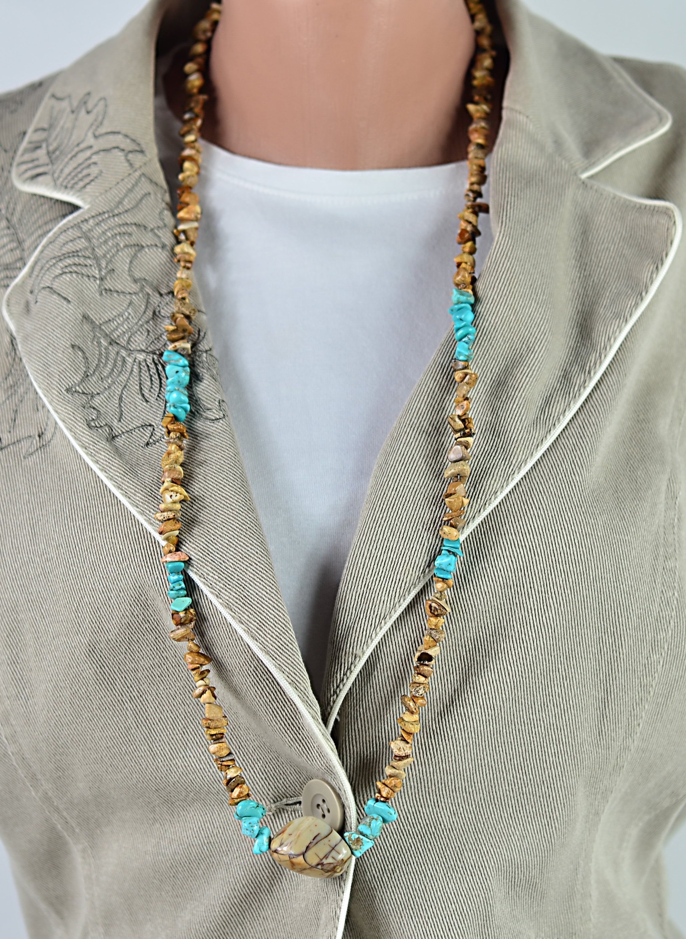 Naszyjnik z jaspisem - nr kat. 221