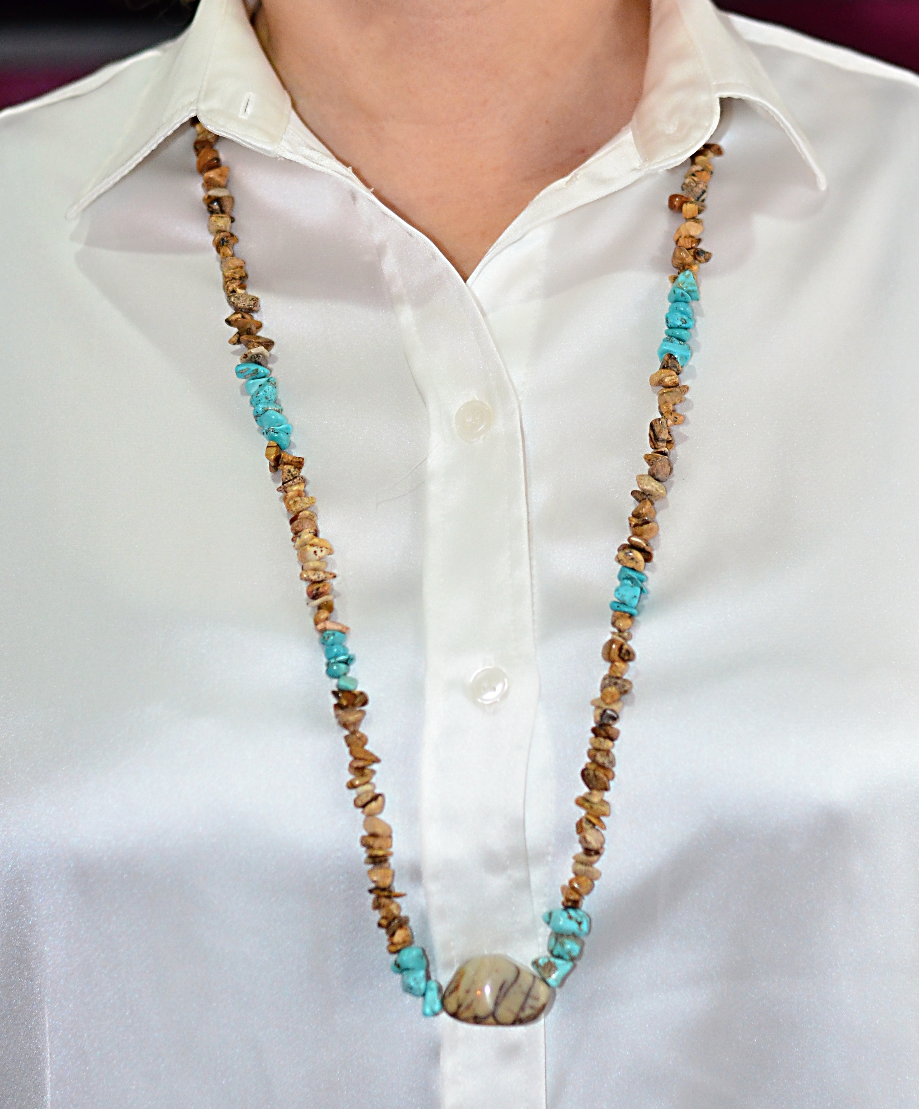 Naszyjnik z jaspisem - nr kat. 221