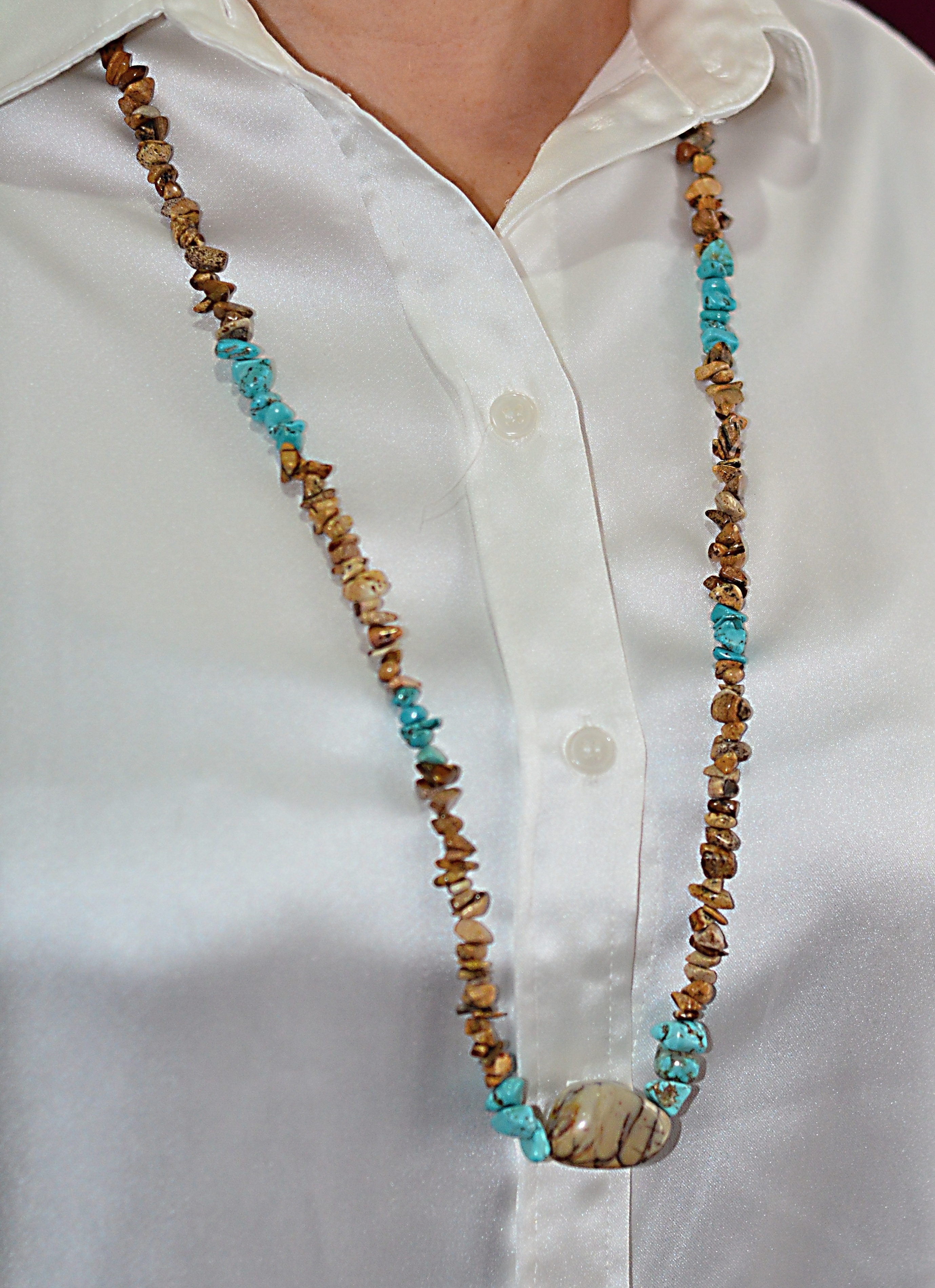 Naszyjnik z jaspisem - nr kat. 221