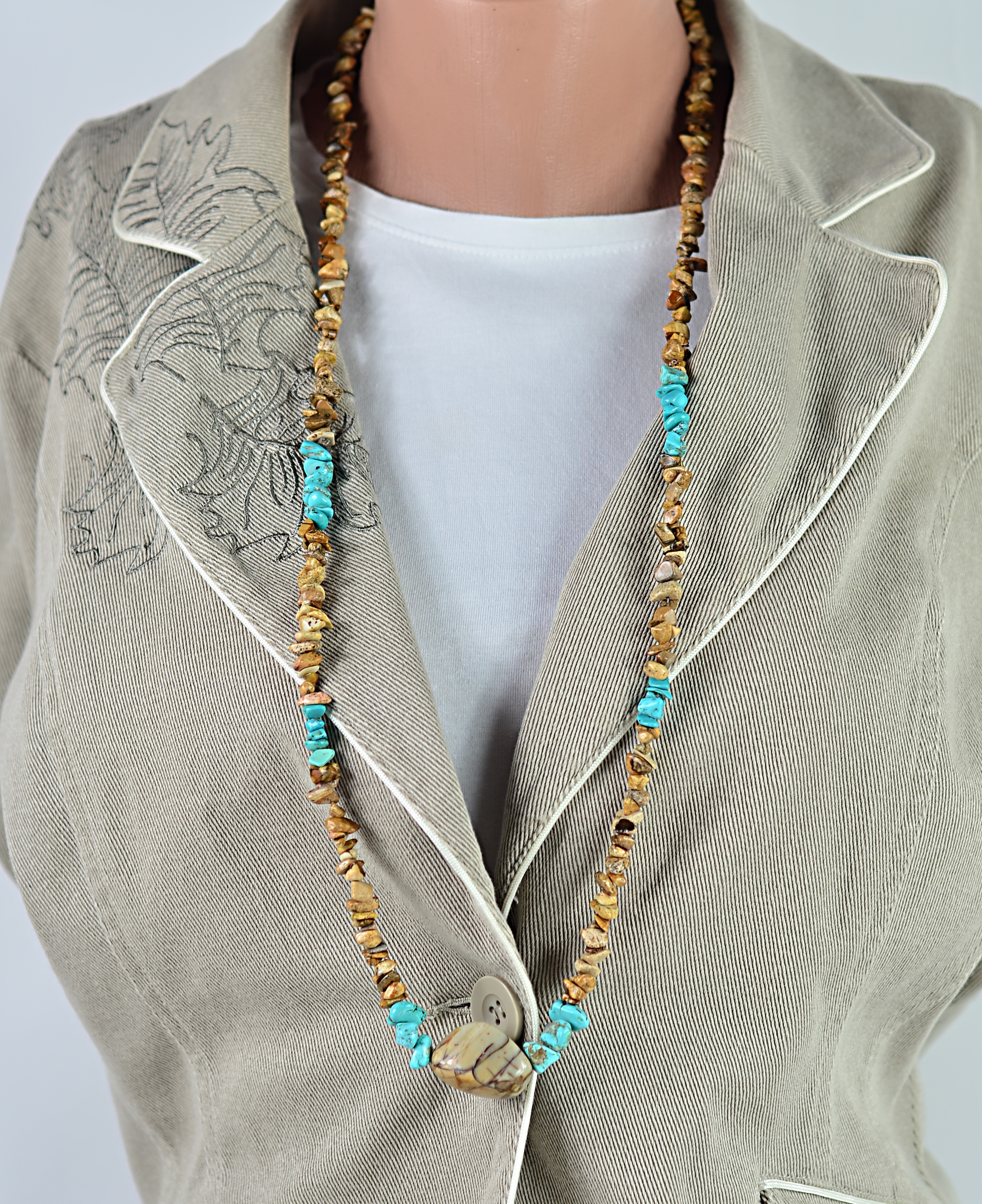 Naszyjnik z jaspisem - nr kat. 221