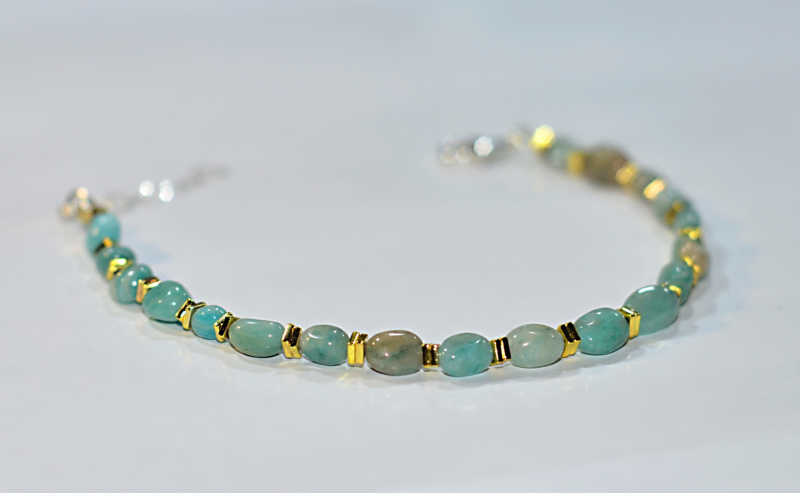 Naszyjnik i bransoletka z amazonitem - nr kat. 220, 220a