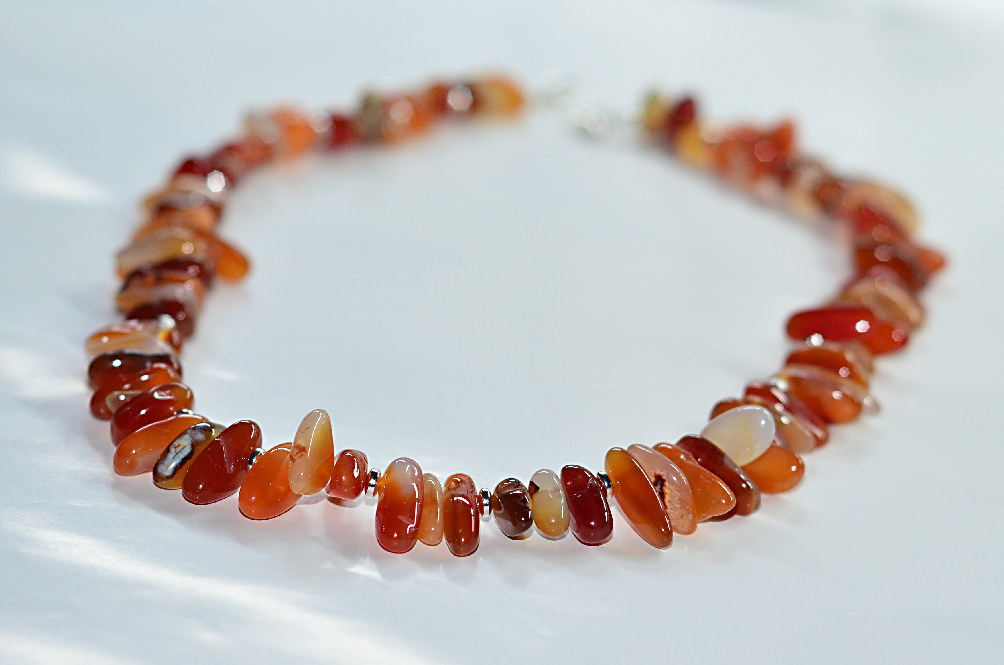 Naszyjnik i bransoletka z agatem - nr kat. 217, 217a