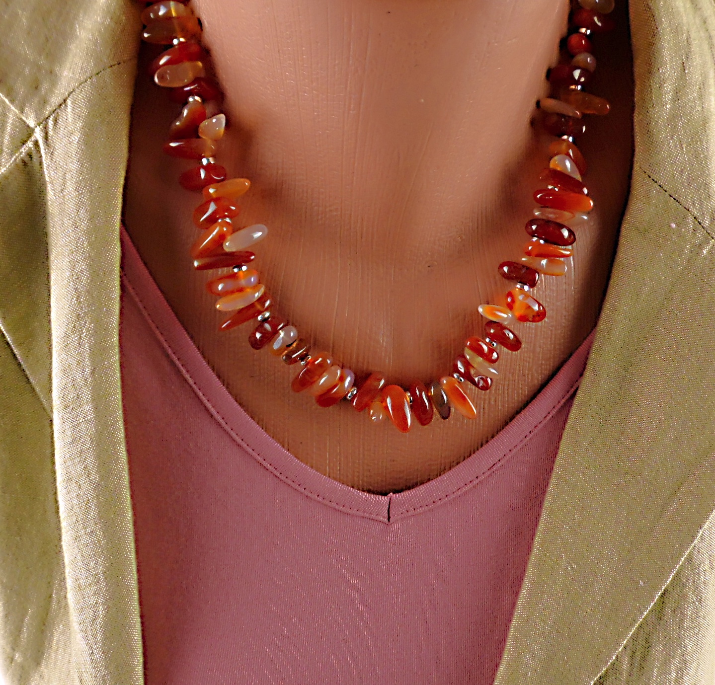 Naszyjnik z agatem - nr kat. 217