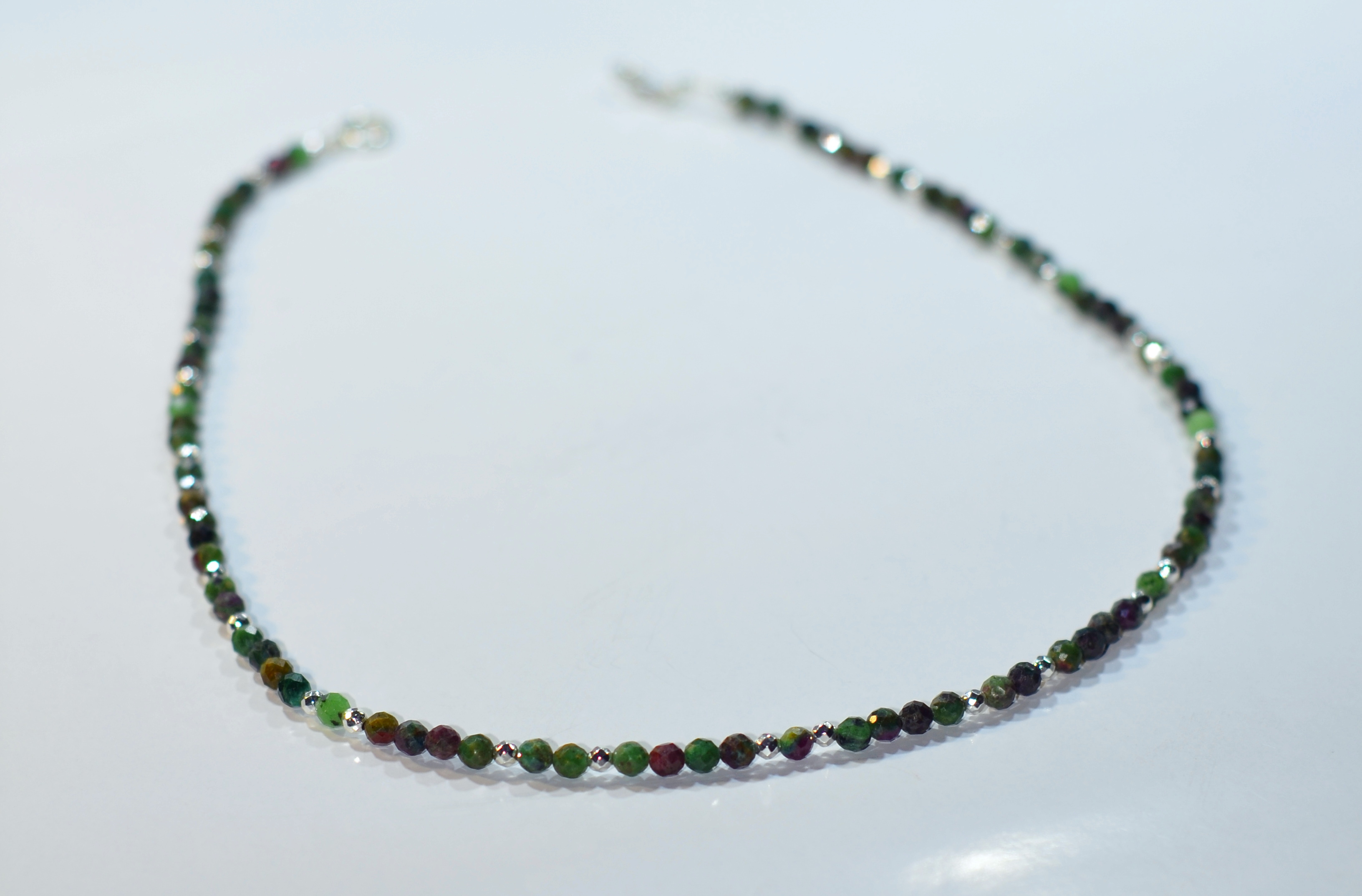 Naszyjnik i bransoletka ze szmaragdem z rubinem - nr kat. 189,189a