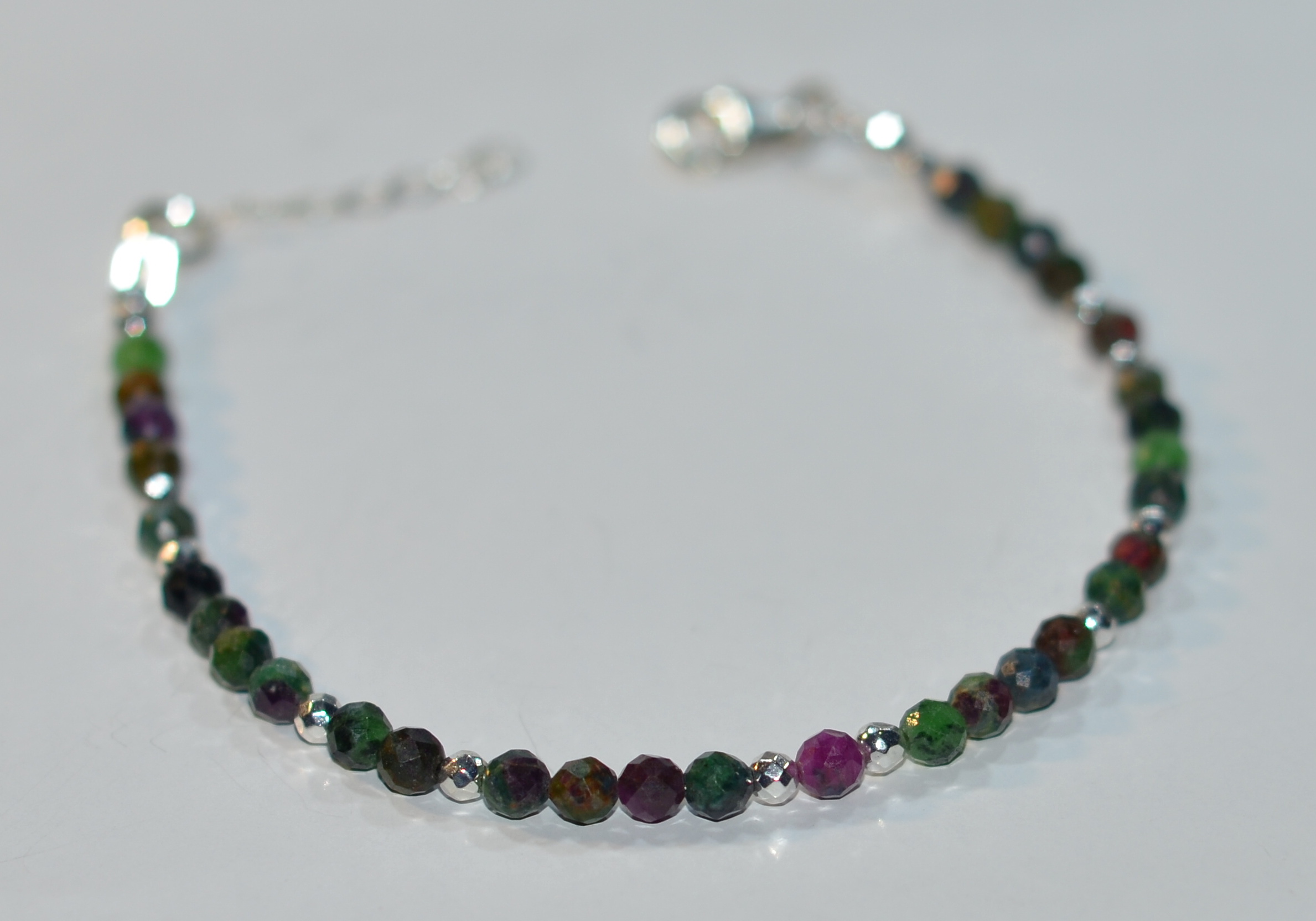 Naszyjnik i bransoletka ze szmaragdem z rubinem - nr kat. 189,189a