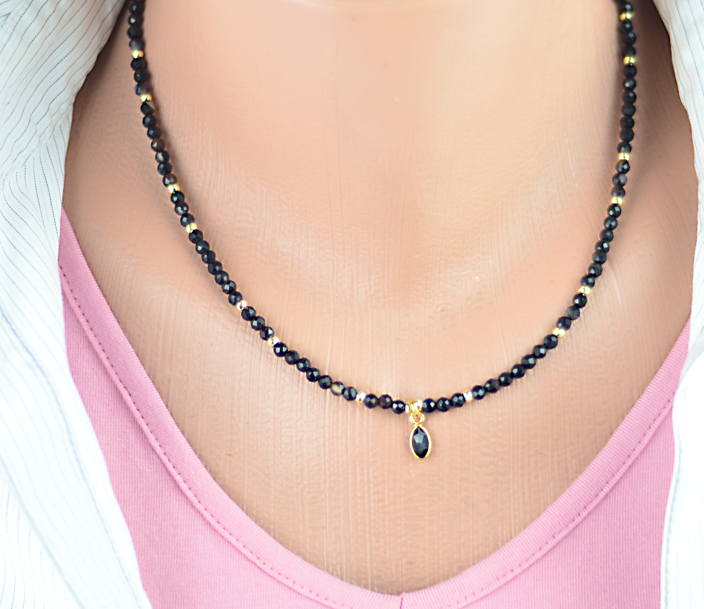 Naszyjnik i bransoletka z agatem - nr kat. 202, 202a