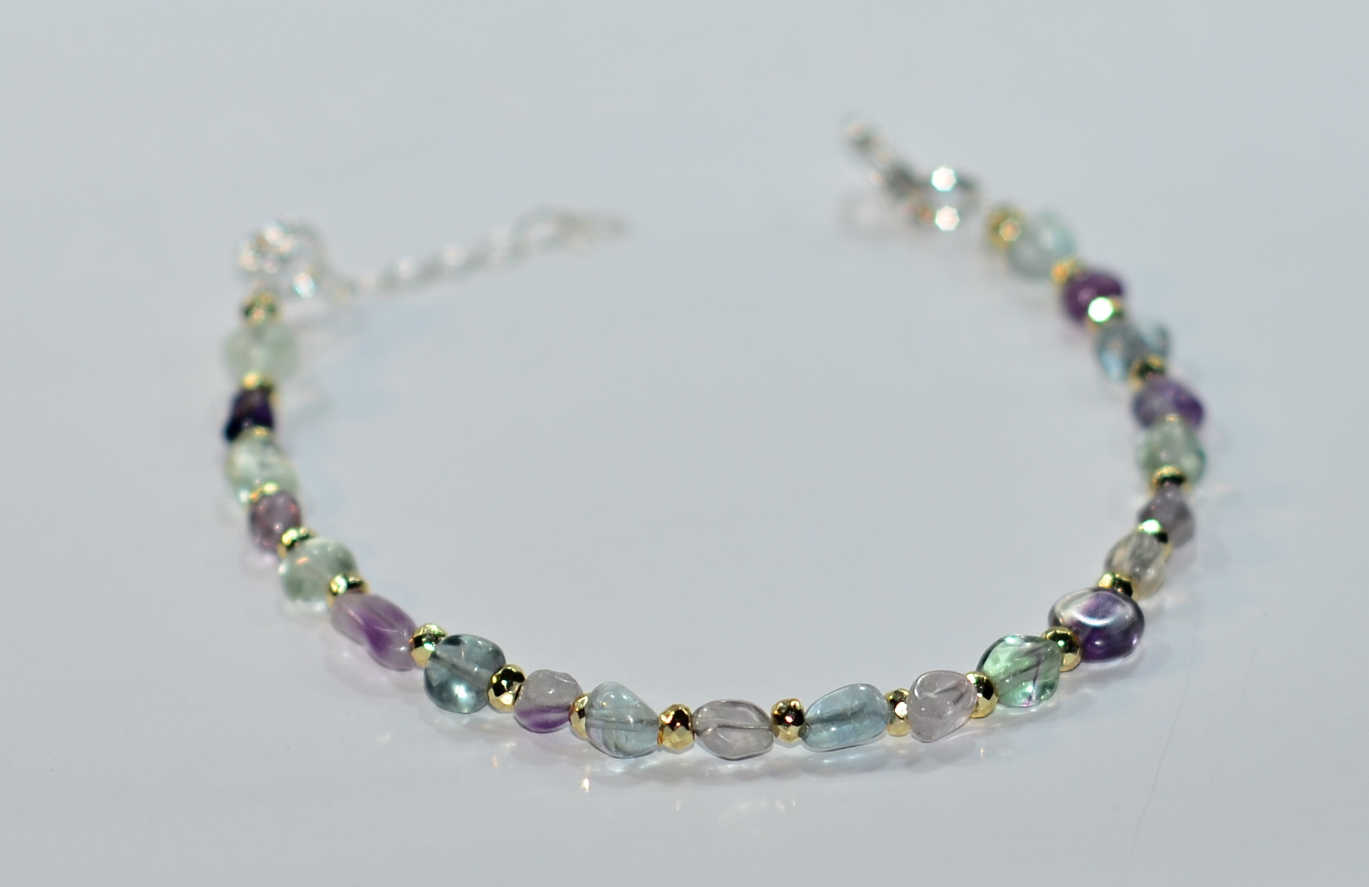 Naszyjnik i bransoletka z fluorytem - nr kat. 209, 209a